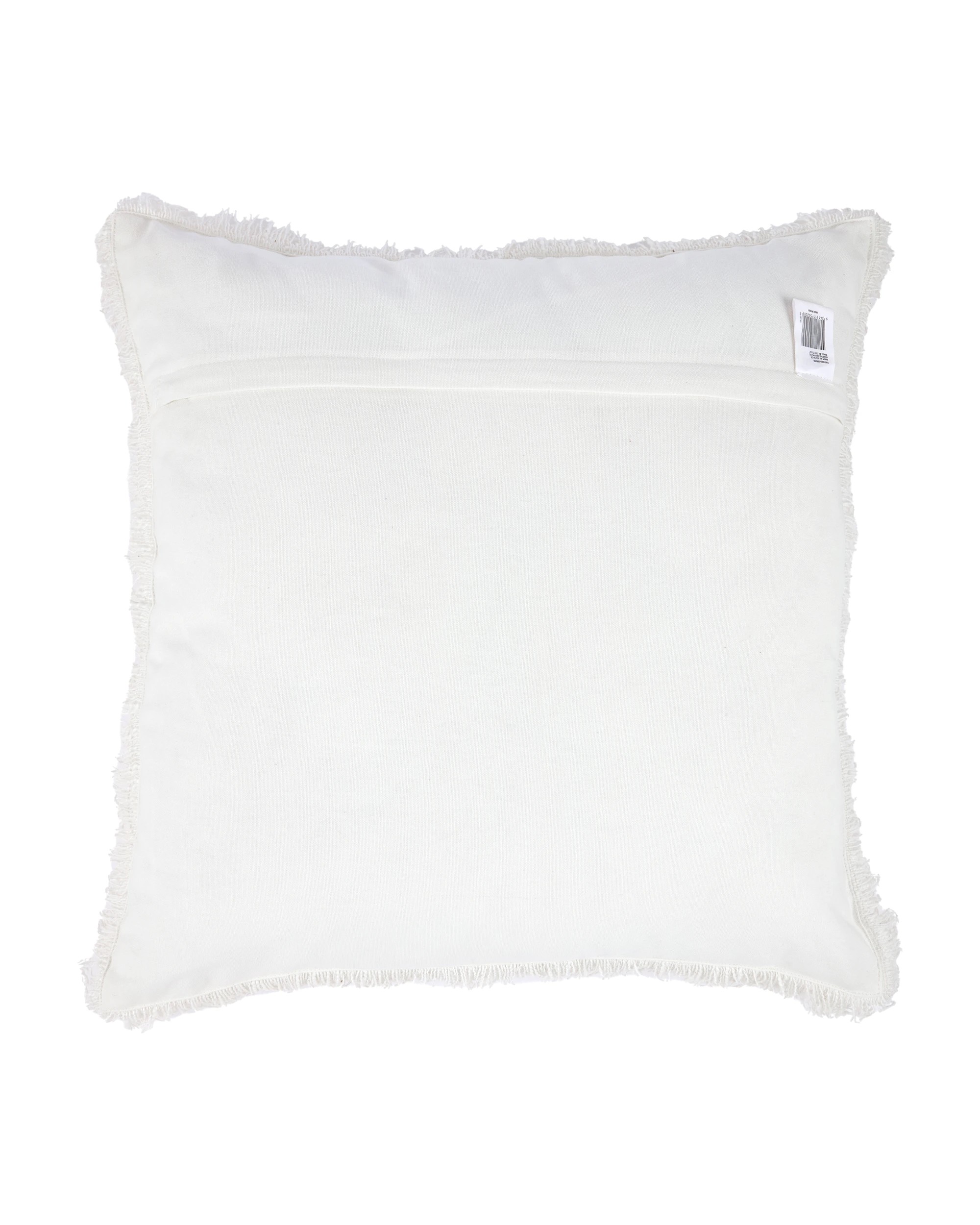 3 60cm Fringe Cushion - White, 3 of 4