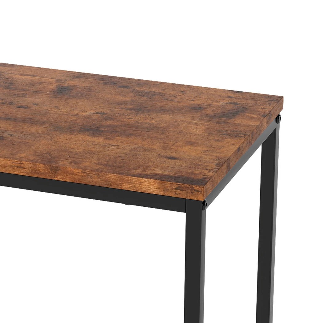 5 Levede 2-Tier Industrial Tall Bedside Table in Brown Colour, 5 of 6