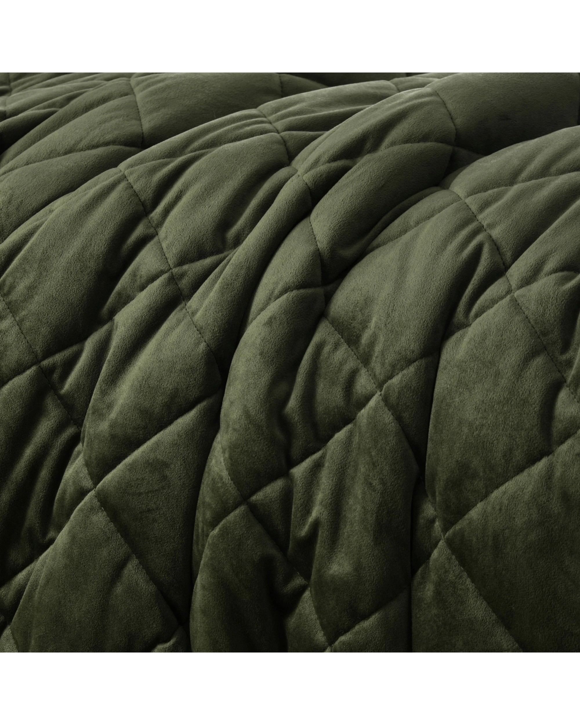 8 Dreamaker Haven Quilted Quilt Cover Set - Queen Bed - Olive, 8 of 9
