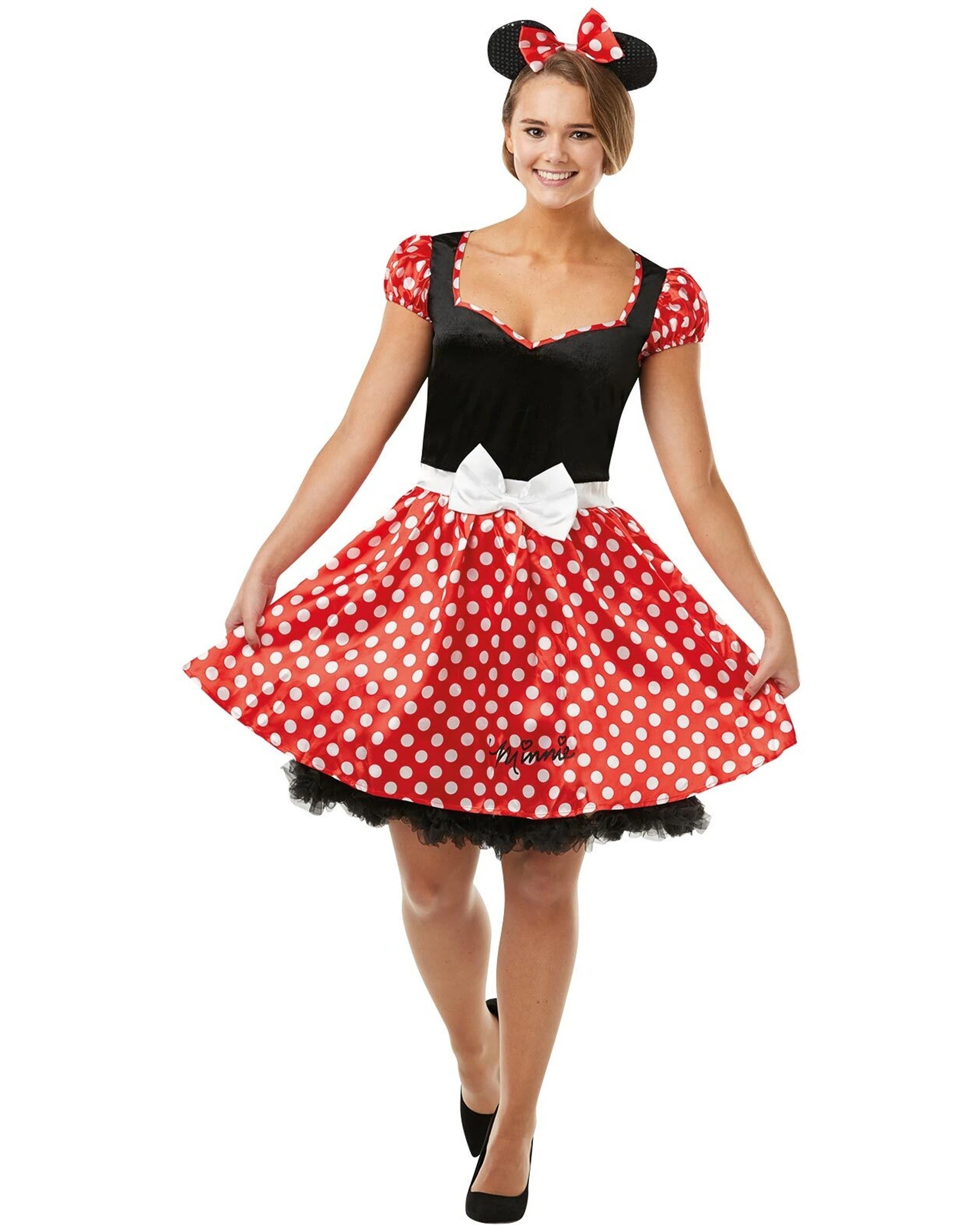 2 Disney Minnie Mouse Adult Sassy Womens Costume Size L - Multi, 2 of 4