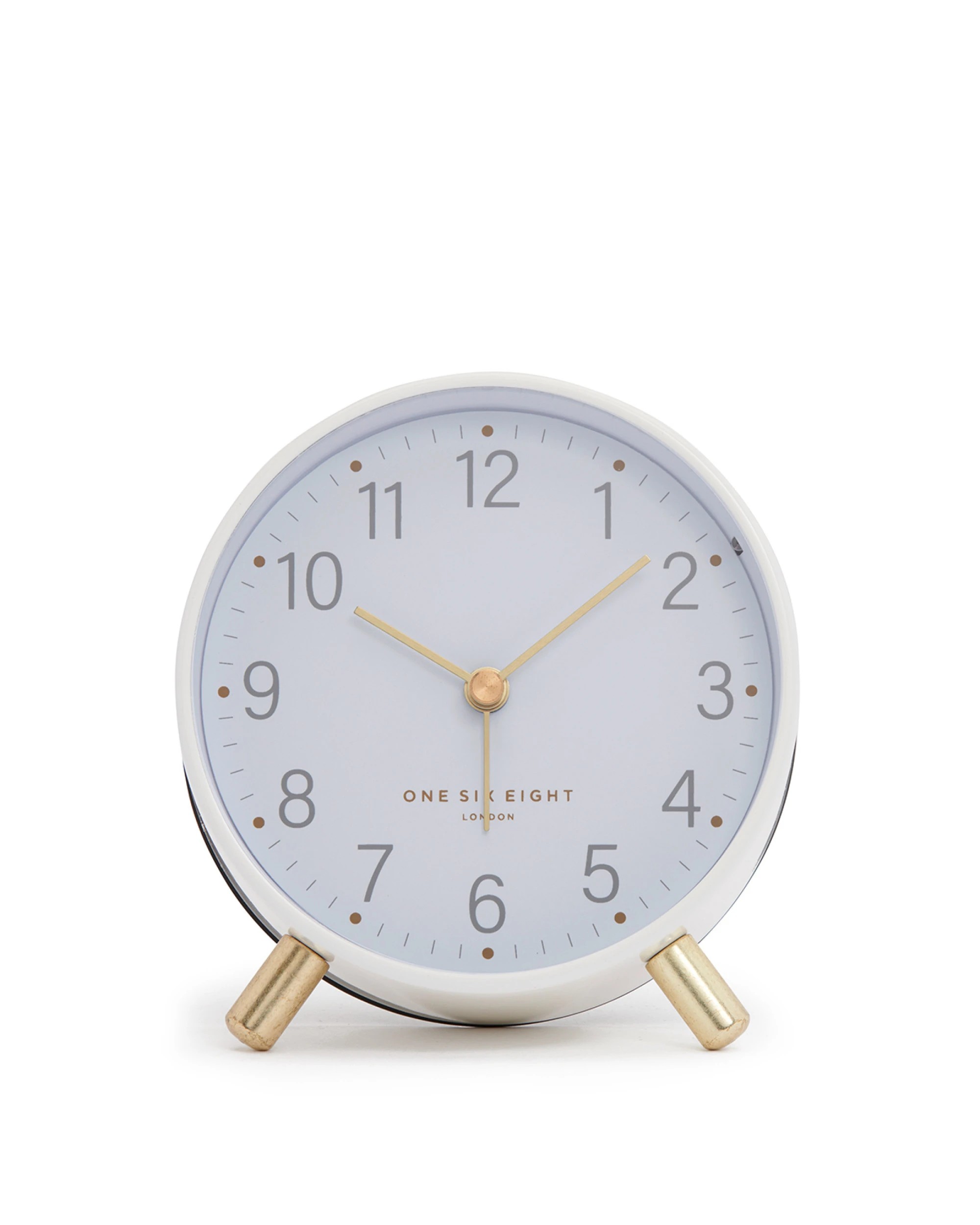 2 One Six Eight London Maisie Silent Alarm Clock - White, 2 of 5