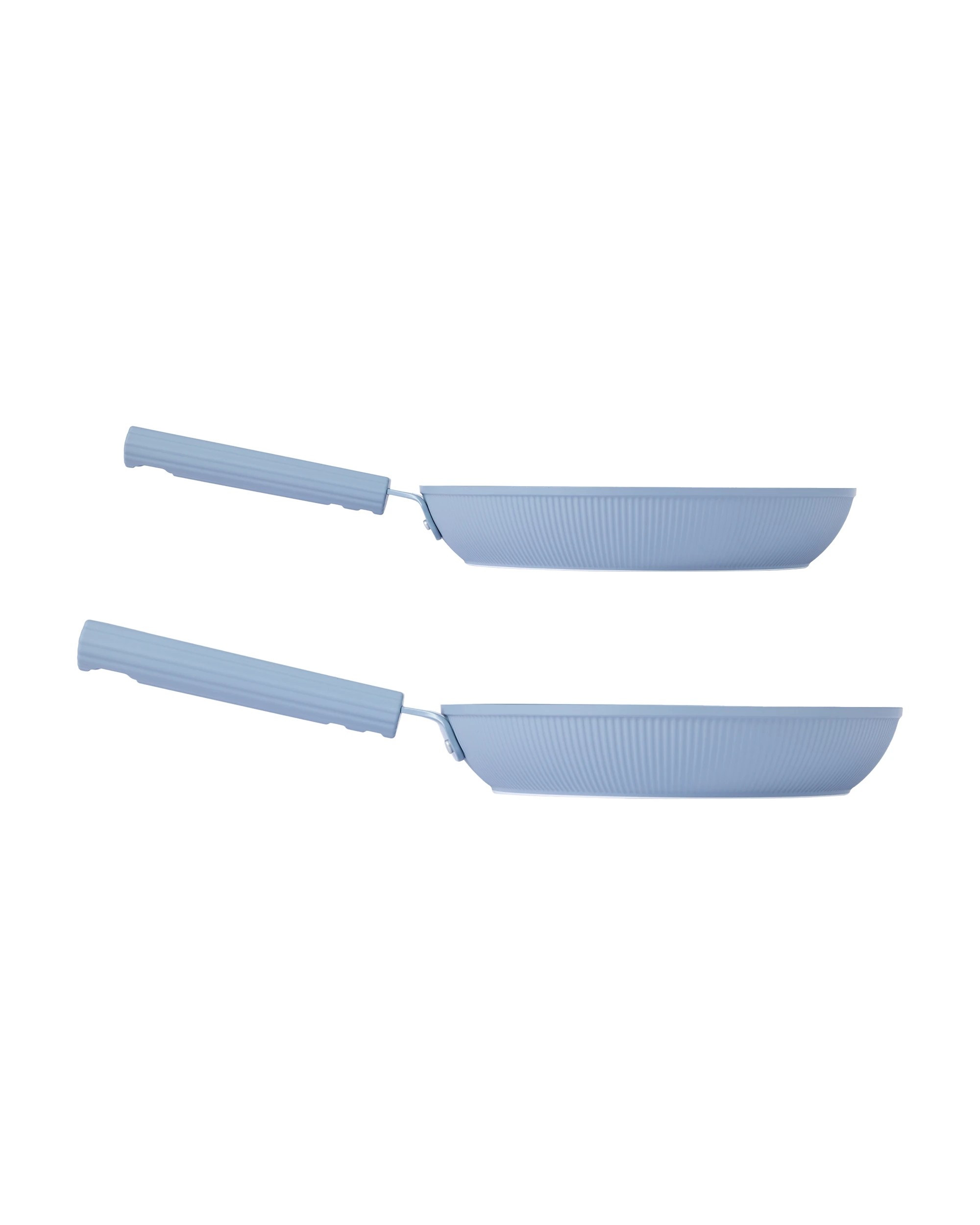3 2 Pack Ceramic Coated Non Stick Fry Pans - Blue, 3 of 7