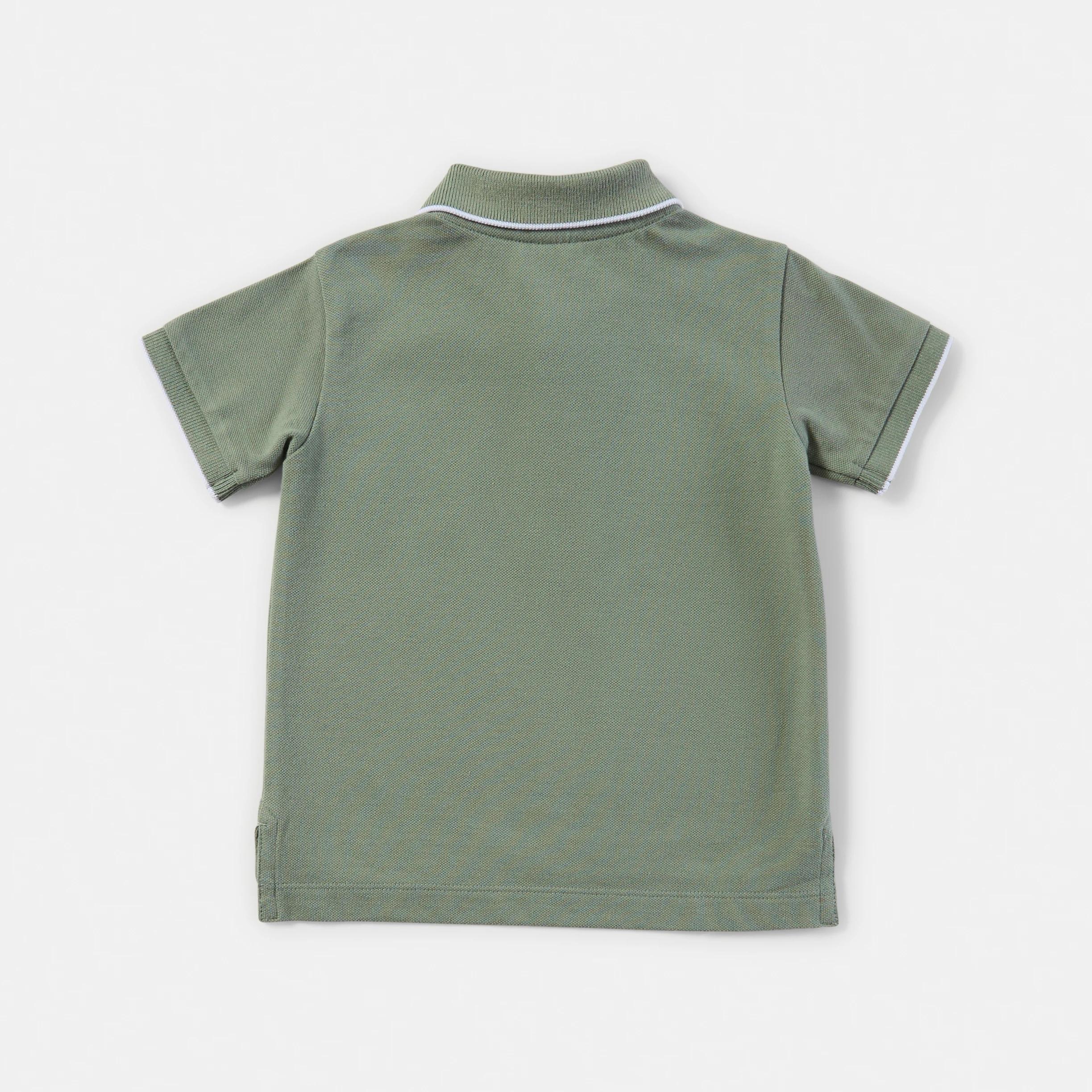 2 Short Sleeve Polo Top GREEN PALM, 2 of 3