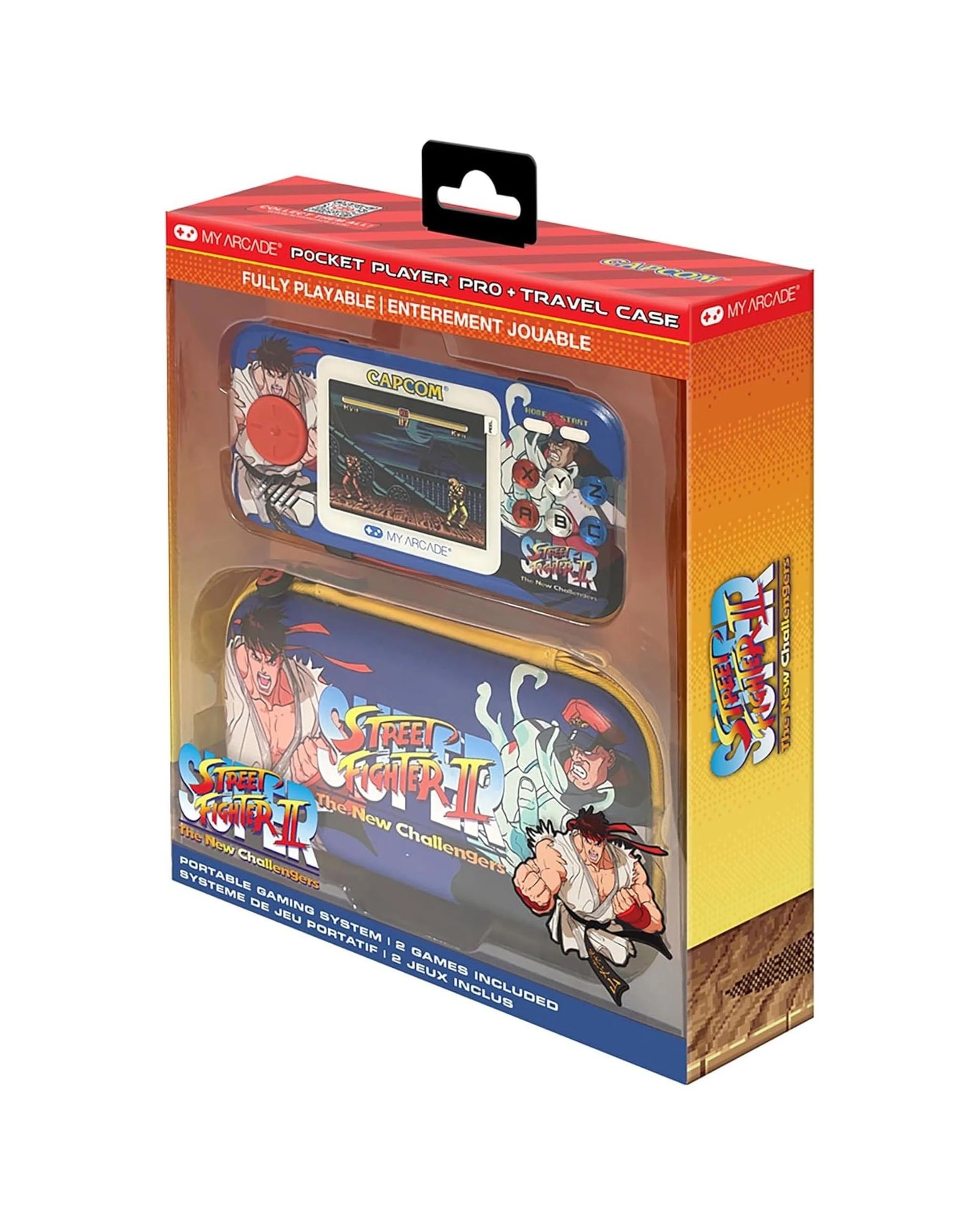1 My Arcade Super Street Fighter II Pocket Player Pro + Travel Case, 1 of 5