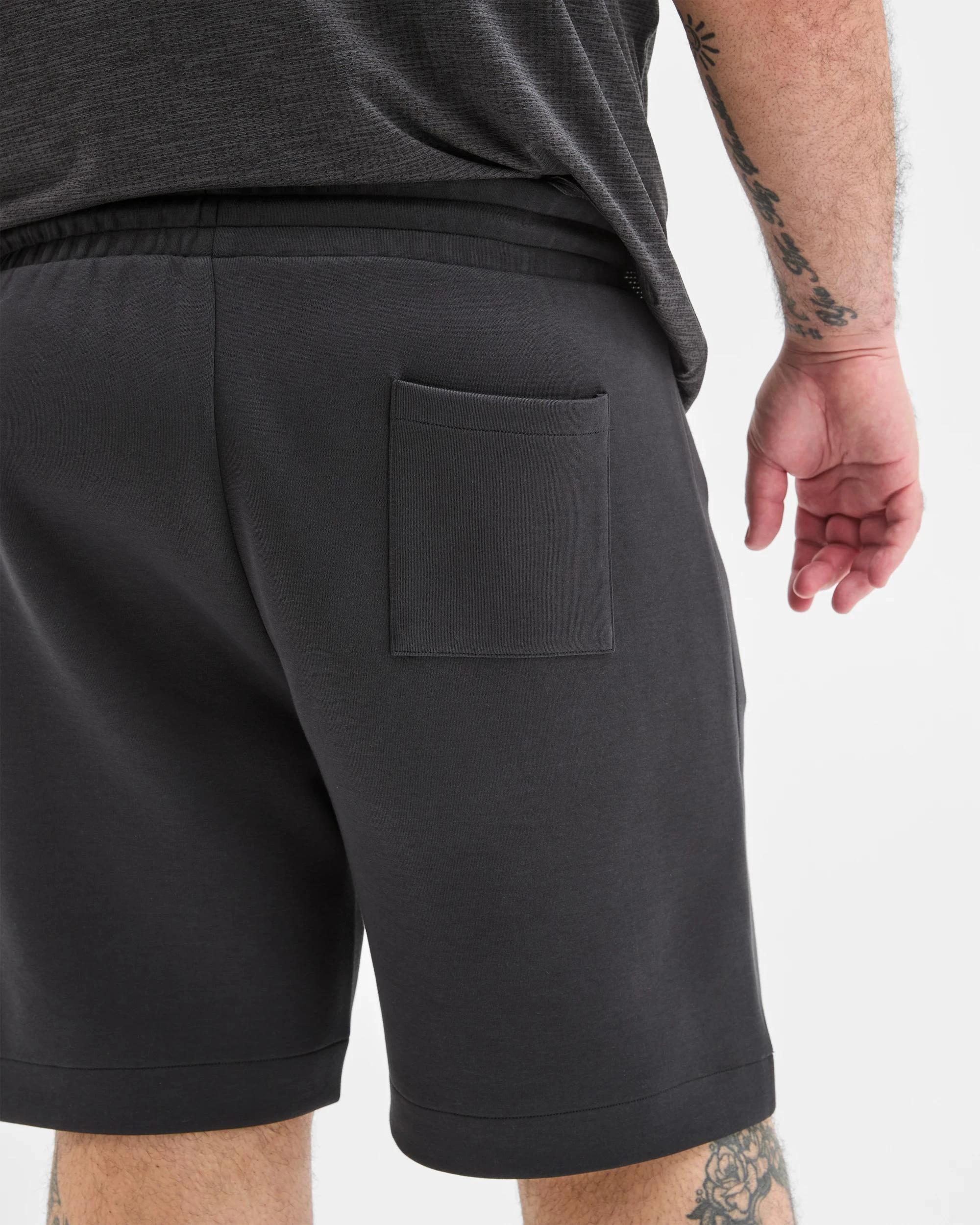 6 Target Plus Size Australian Cotton Blend Tech Fleece Shorts BLACK, 6 of 6