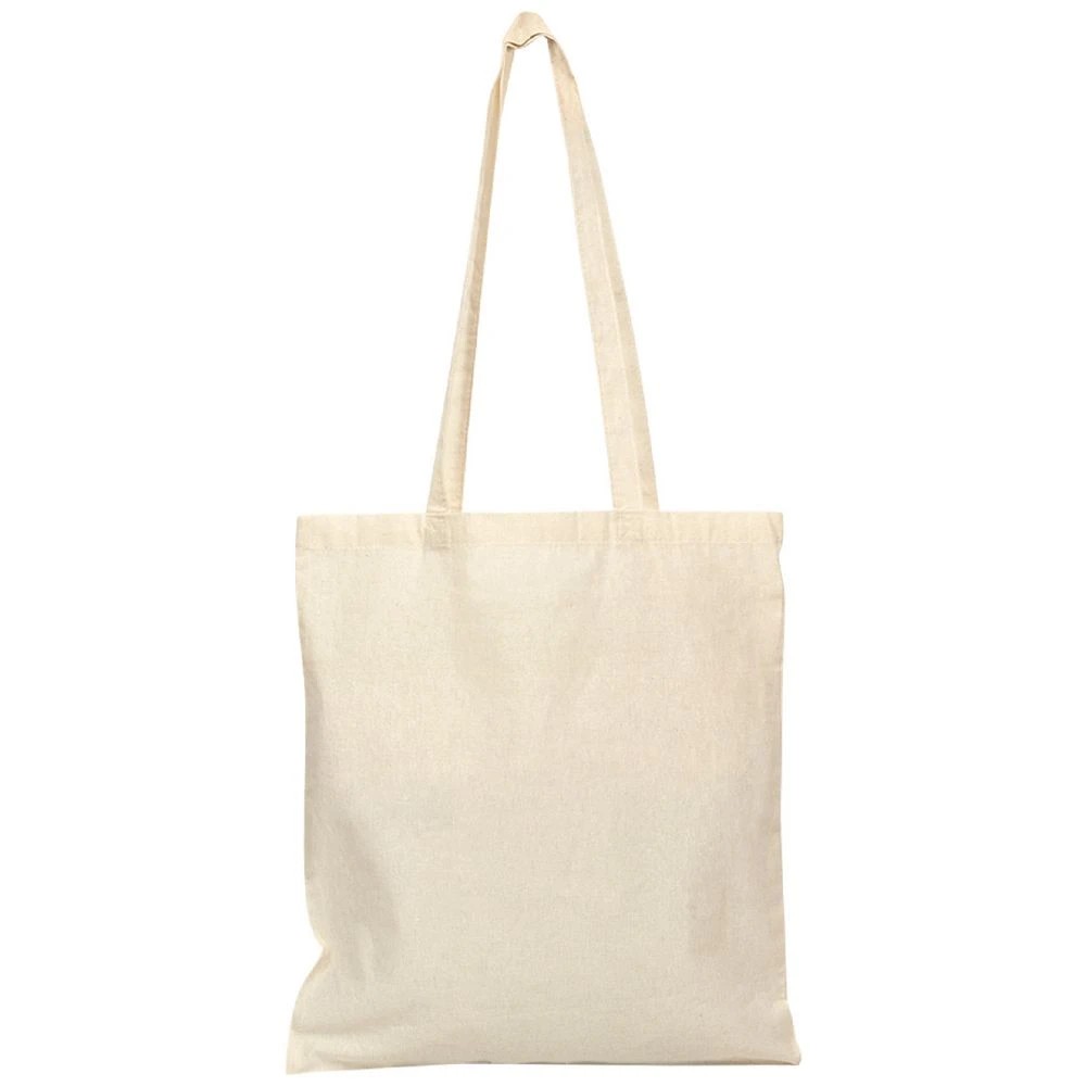 1 J.Burrows Calico Tote Bag Natural 10 Pack, 1 of 3