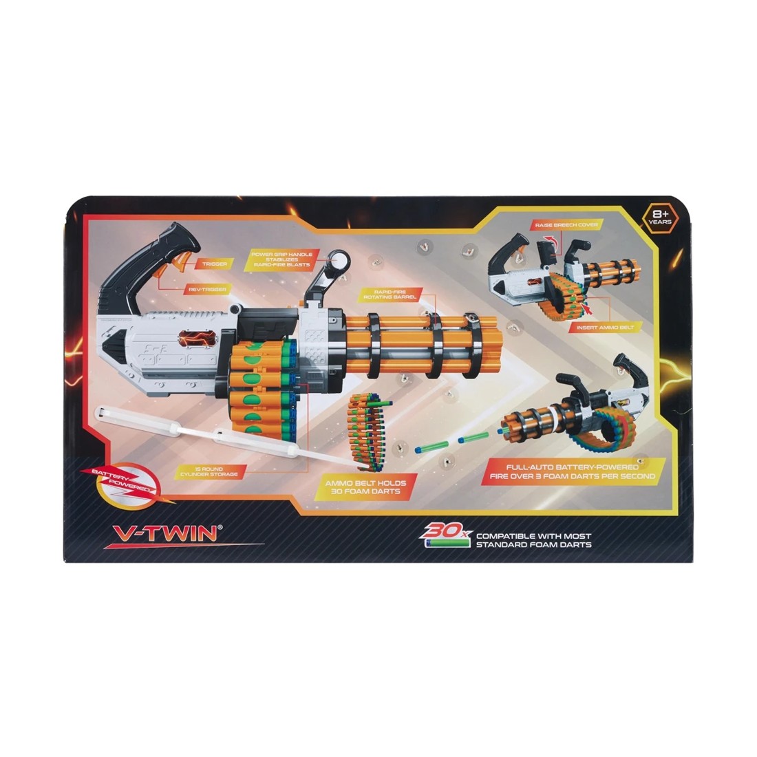 8 V-Twin Motorised Gatling Belt Blaster, 8 of 8