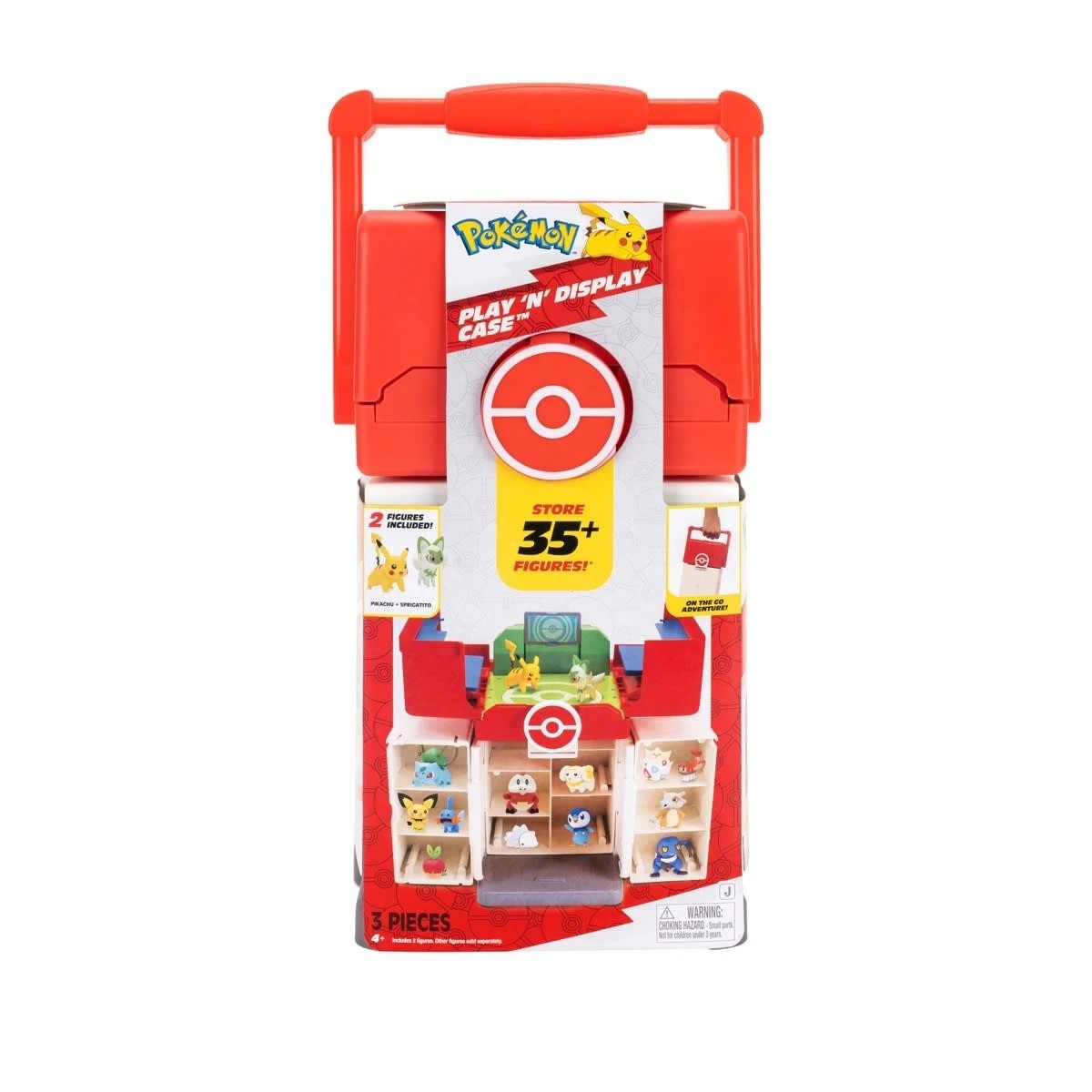 1 3 Piece Pokemon Play 'N' Display Case, 1 of 8