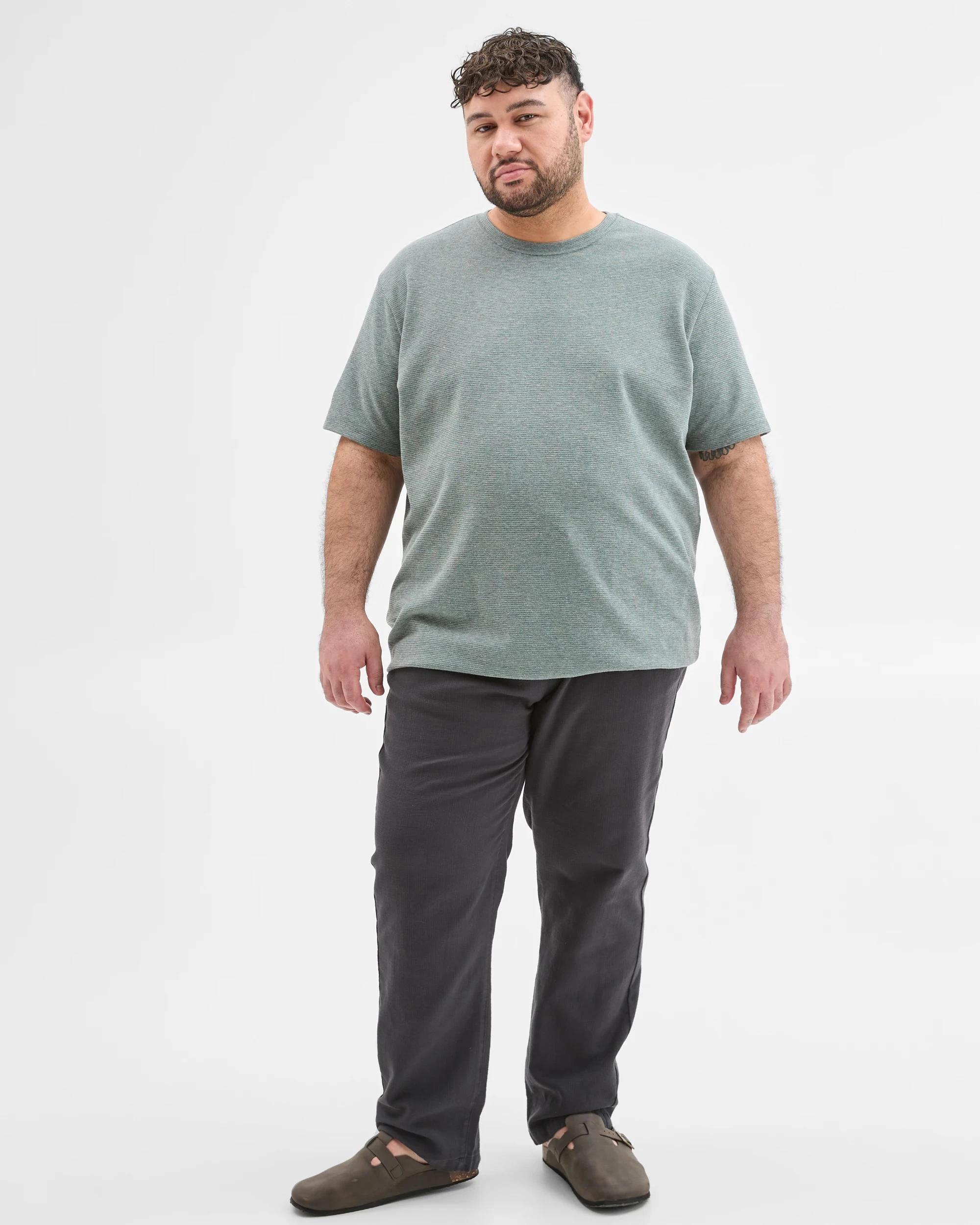 2 Target Plus Size Australian Cotton Blend Textured T-Shirt BALSAM, 2 of 6