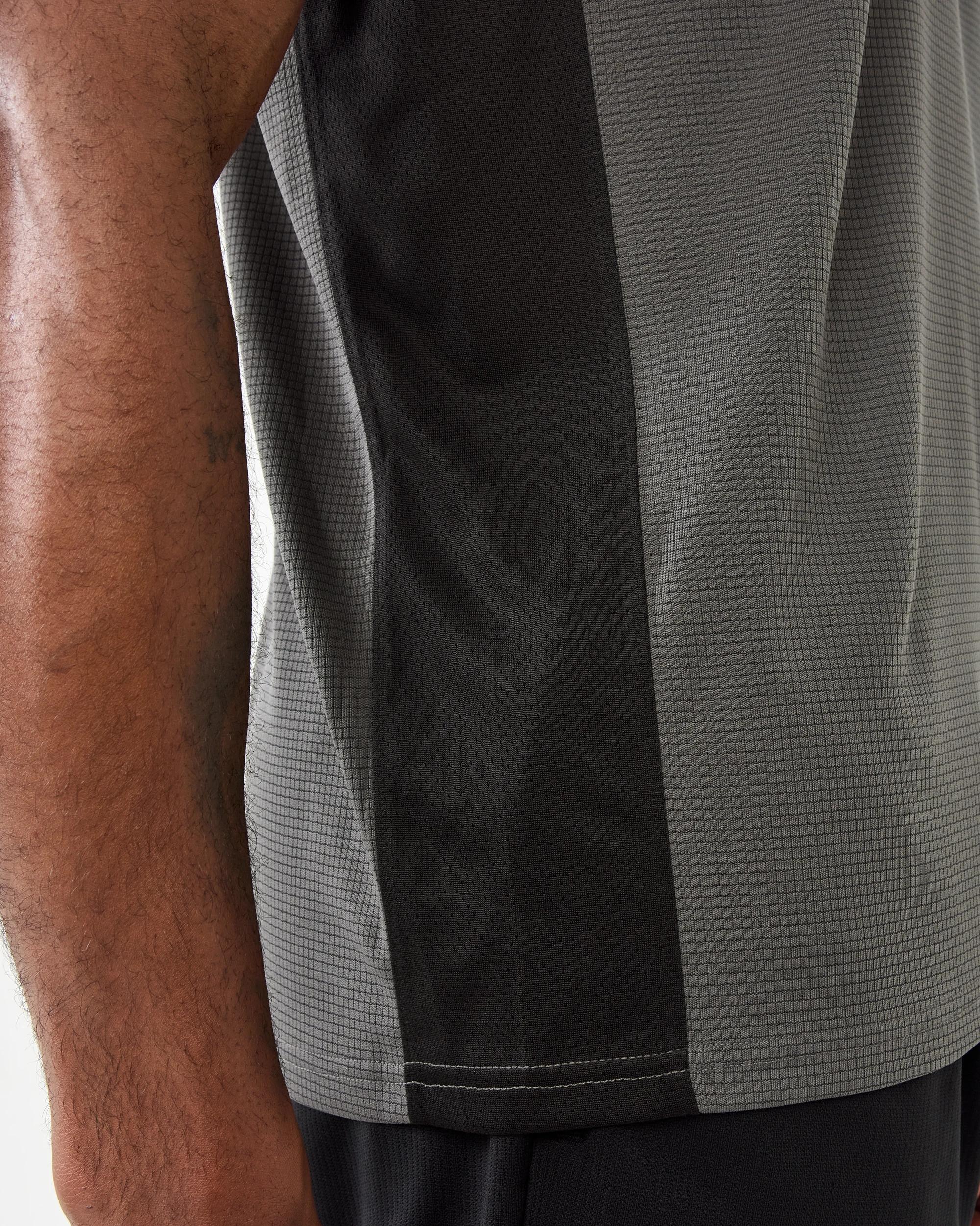 7 Active Mens Performance T-shirt Dgrey/blk, 7 of 7