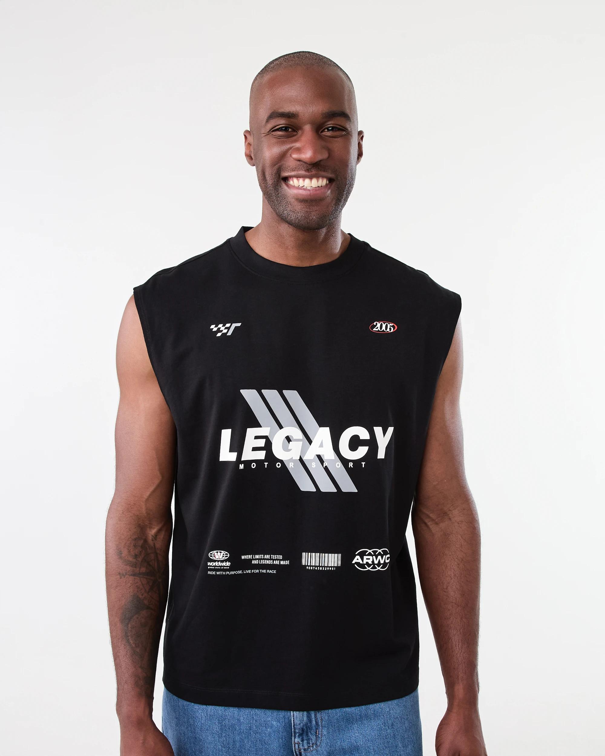 1 Oversized Print Muscle Blk Legacy, 1 of 5