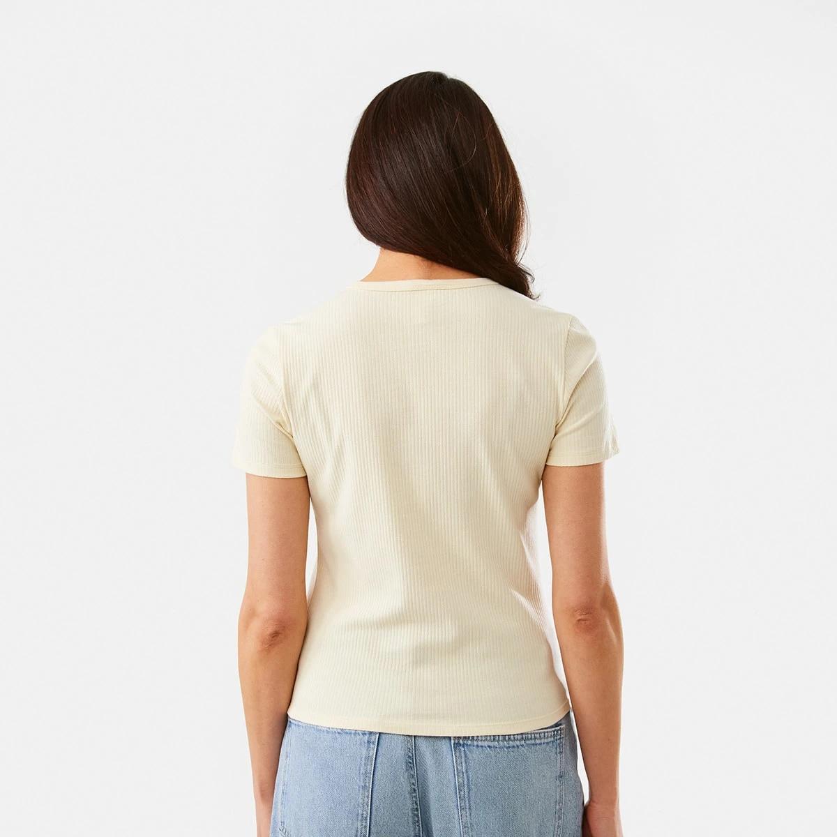 4 Short Sleeve Rib Crew Neck T-shirt Pnacota, 4 of 7