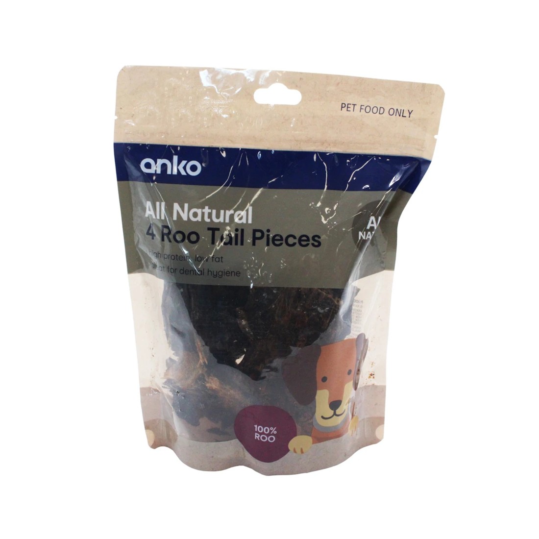 1 Pet Treat Roo Tail Pieces 4 Pack, 1 of 2