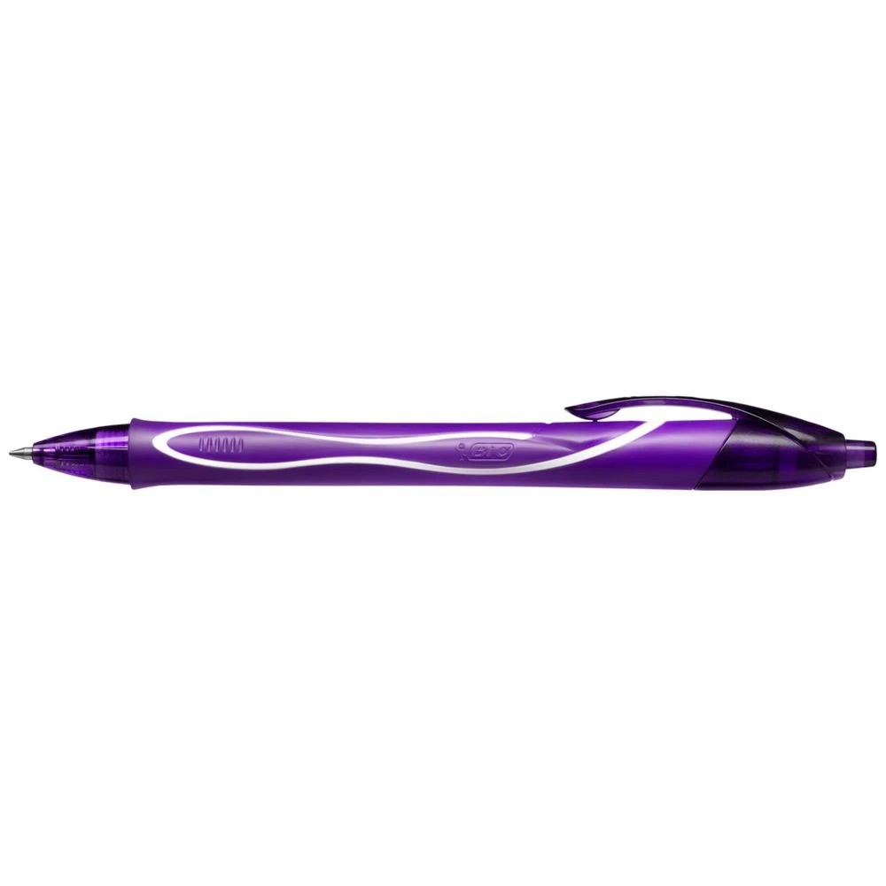 2 BIC Gel-ocity Quick Dry Gel Pen 0.7mm Purple, 2 of 2