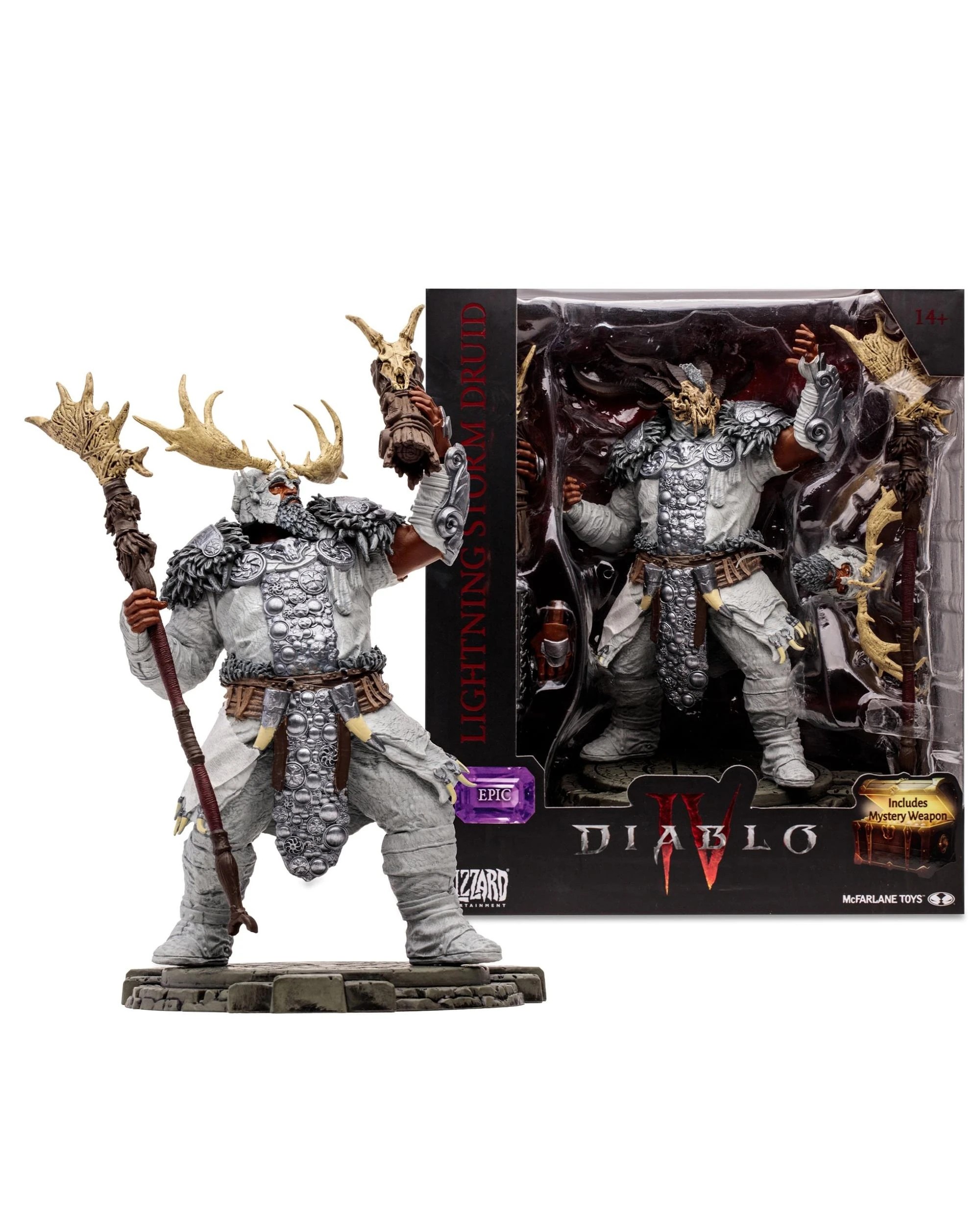 1 Diablo IV Lightning Storm Druid - Epic -  1:12 Scale Posed Figure, 1 of 7