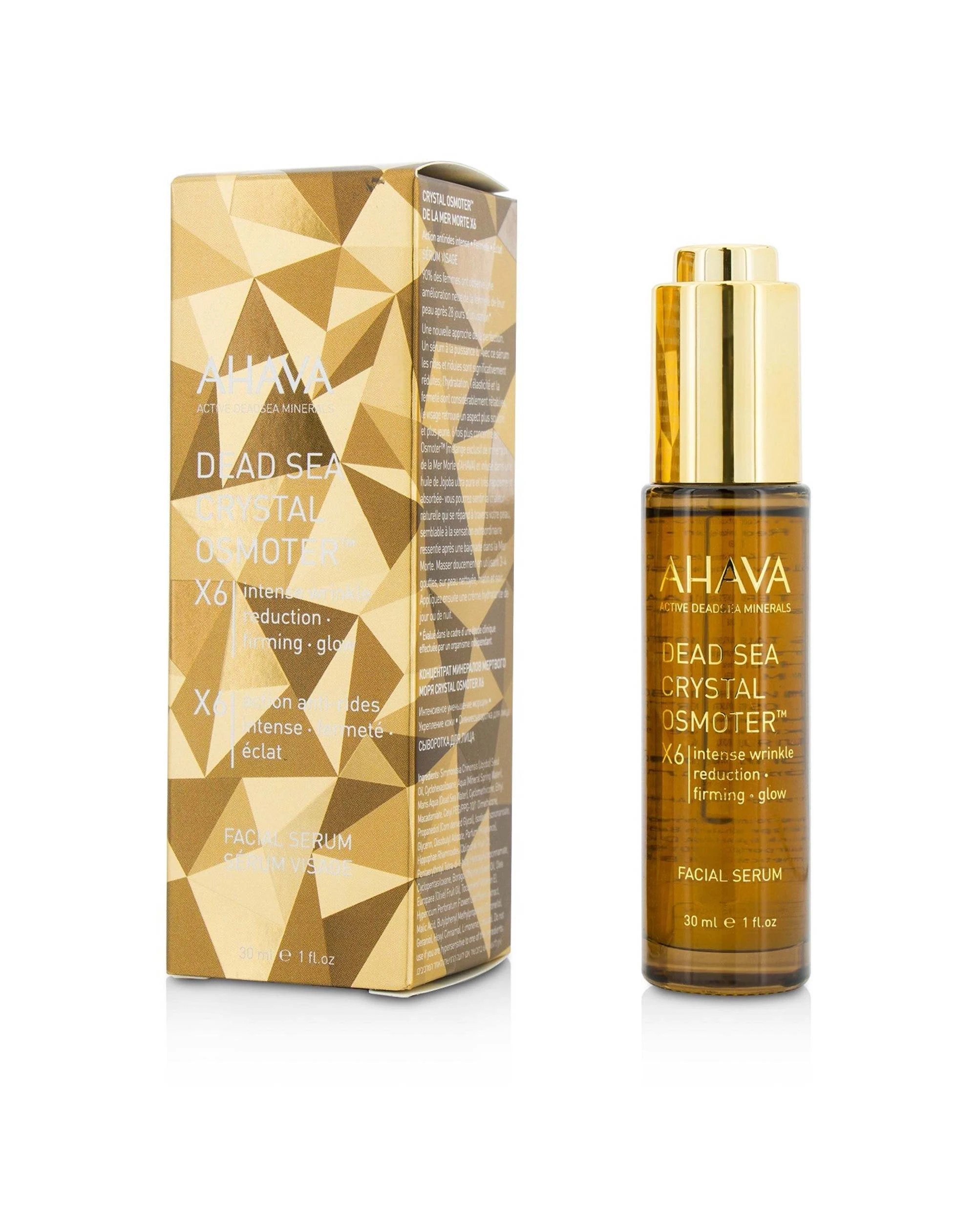 1 Ahava Dead Sea Crystal Osmoter X6 Facial Serum 30ml/1oz, 1 of 3