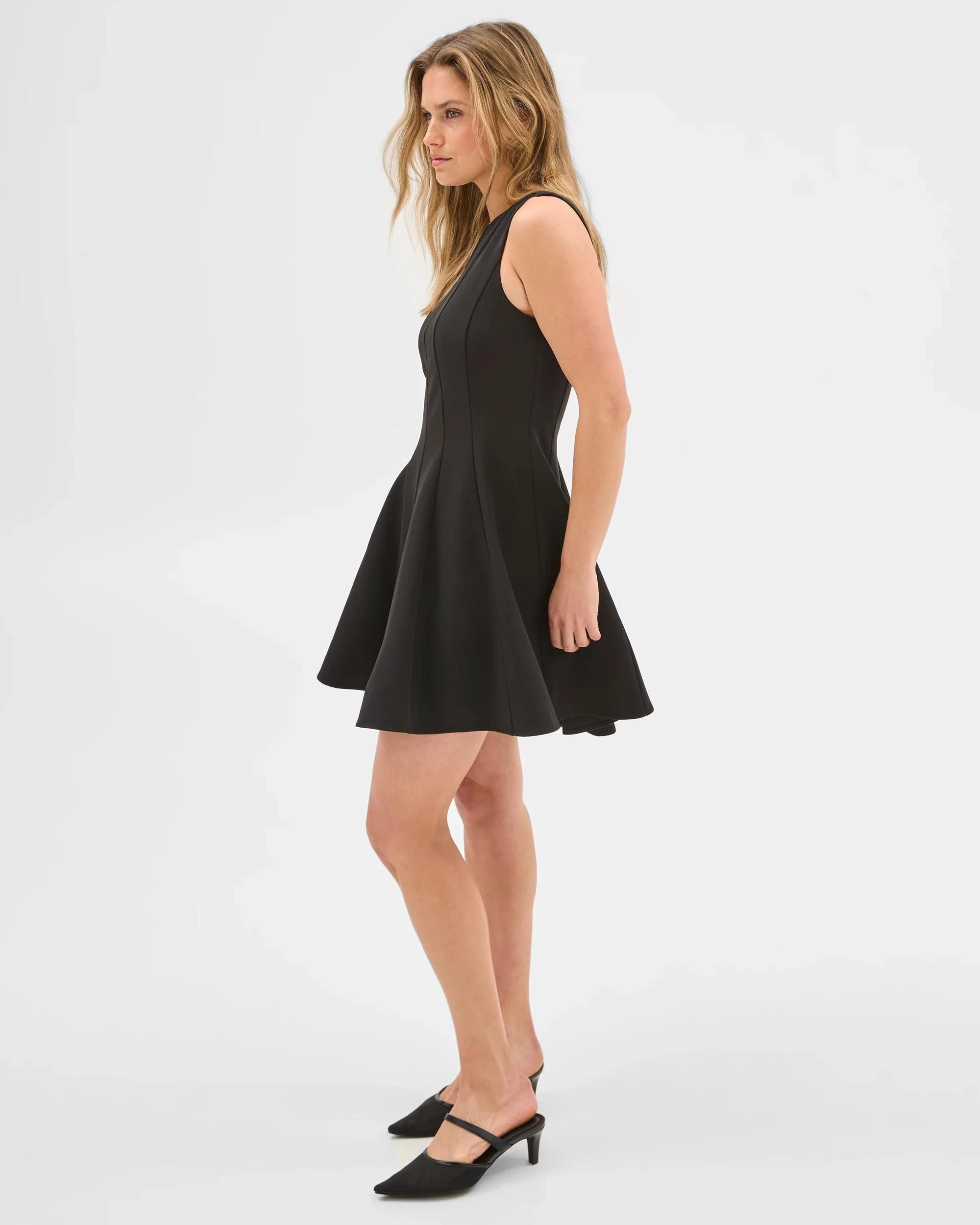 5 Fit and Flare Mini Dress - Lily Loves BLACK, 5 of 6