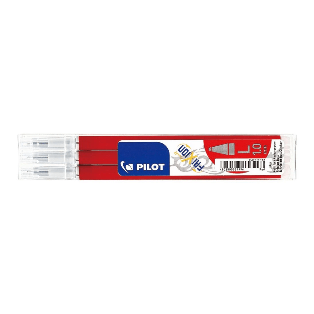 1 PILOT Frixion Erasable Gel Ink Refills 1.0mm Red 3 Pack, 1 of 3