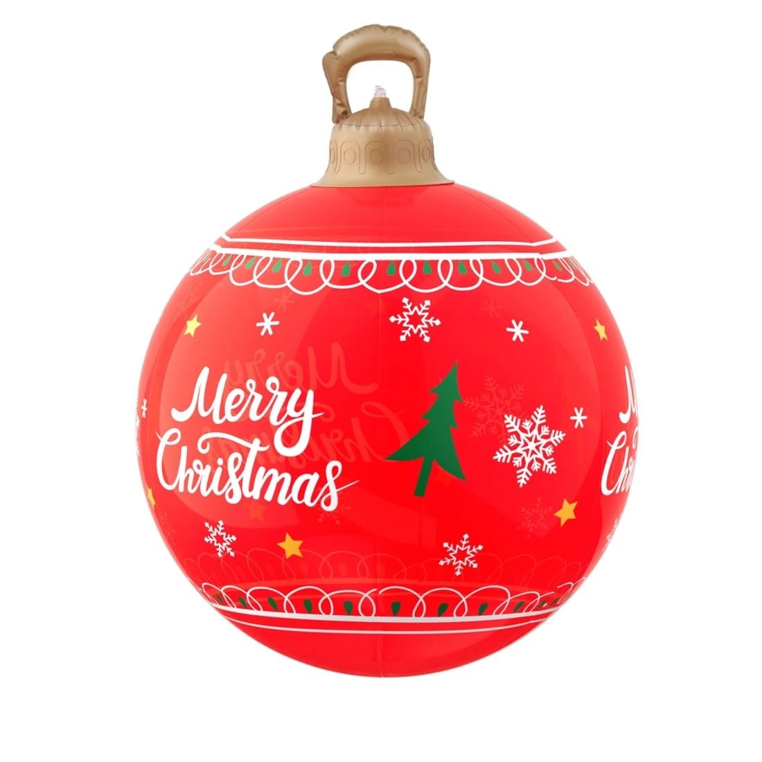 4 Jingle Jollys Christmas Inflatable Ball 60cm Led Illuminated Xmas Decoration - Red, 4 of 7