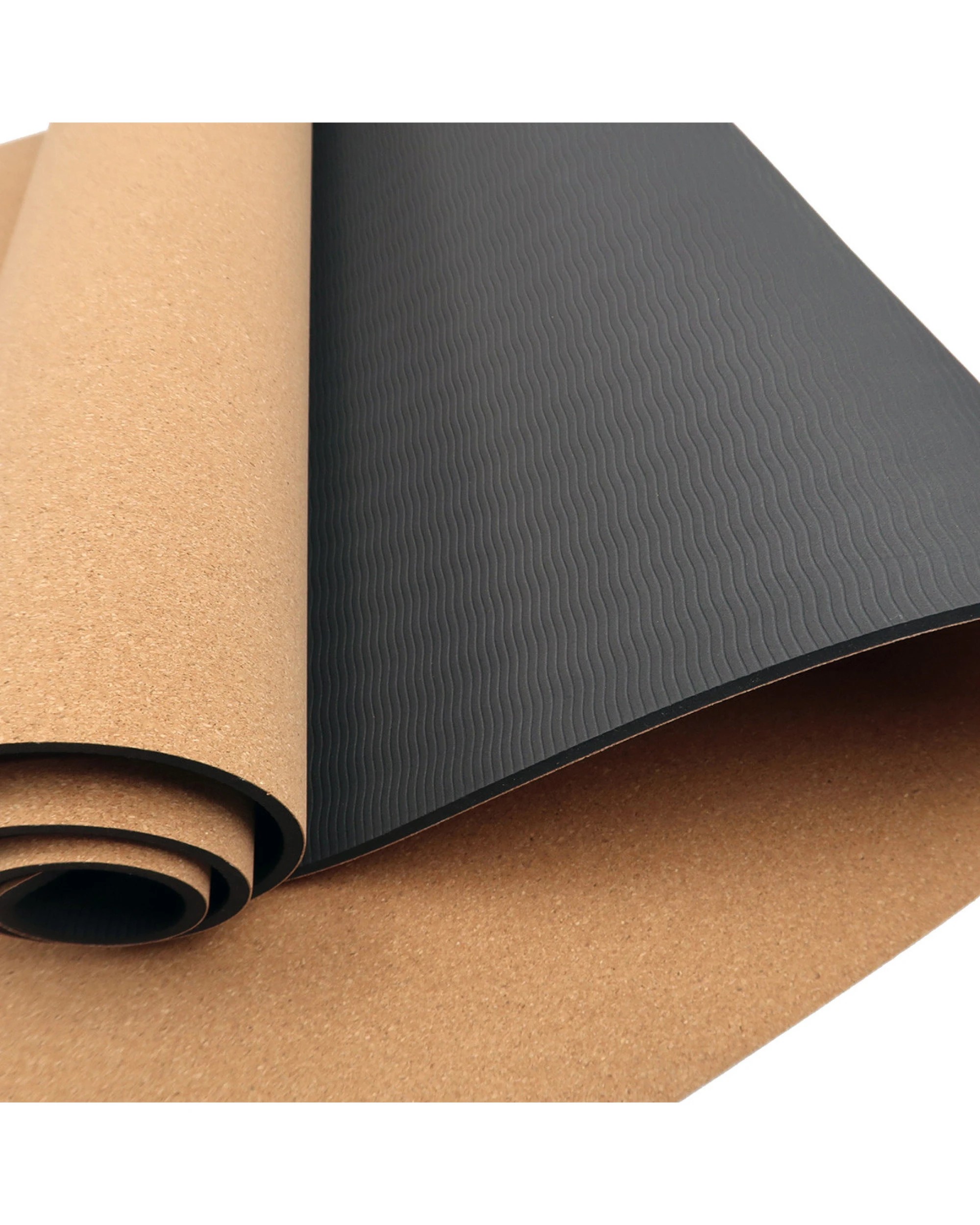 4 Powertrain Cork Yoga Mat with Carry Straps - Plain, 4 of 6