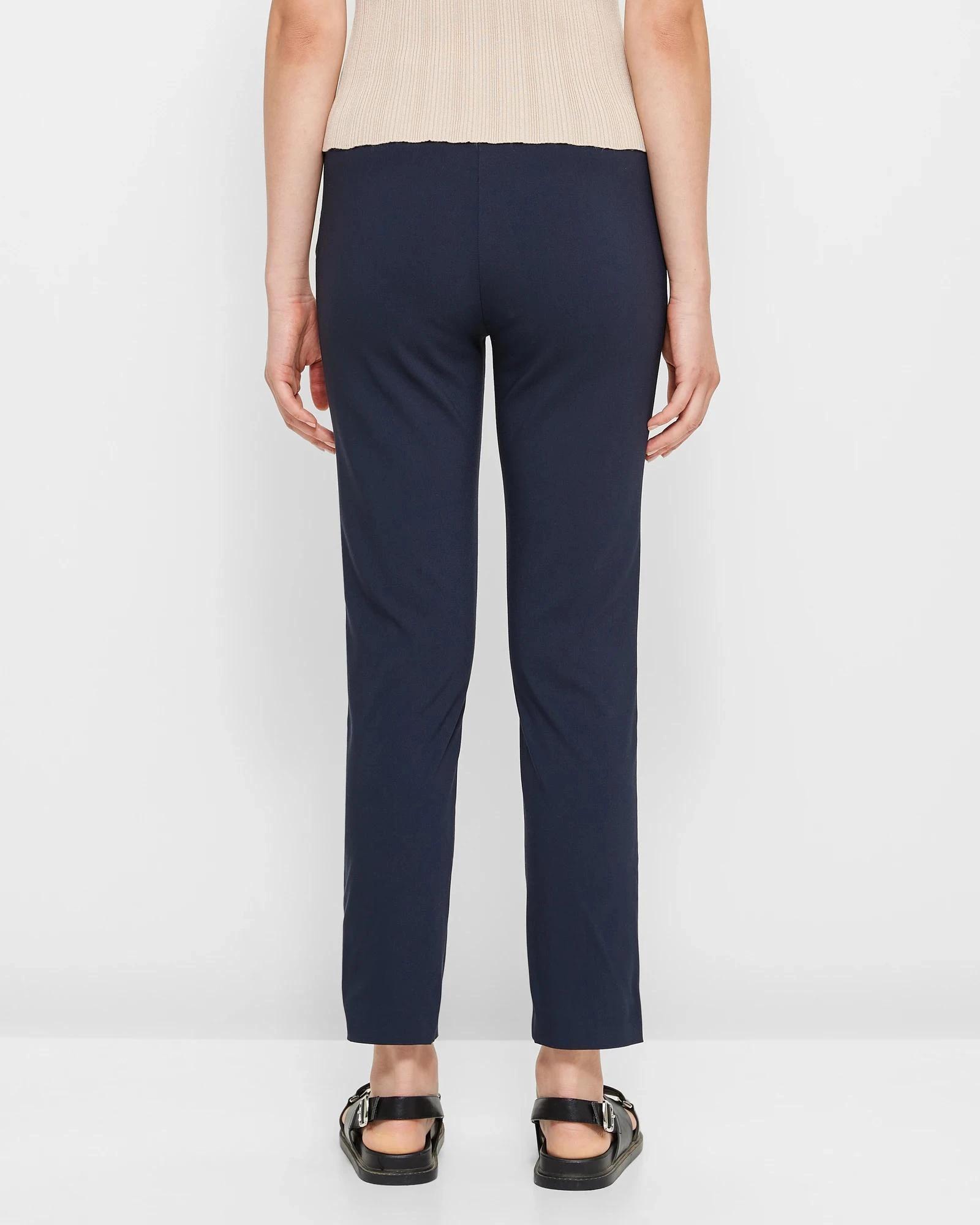 4 Preview Carrie Ankle Length Bengaline Cigar Pants NAVY BLUE, 4 of 10