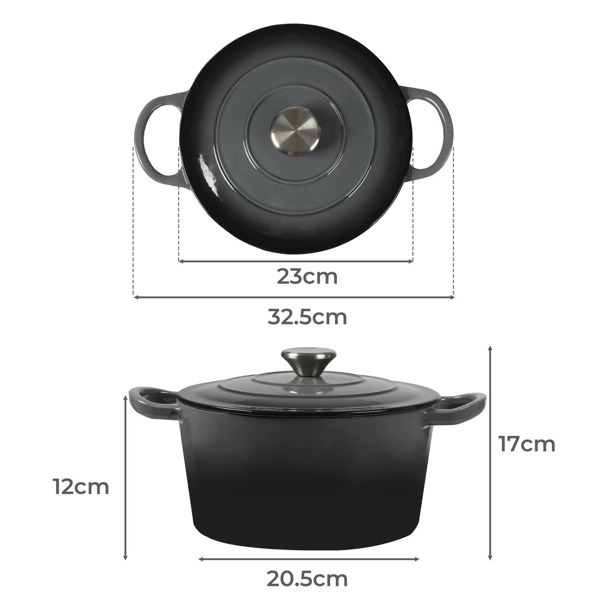 3 Toque Cast Iron Dutch 4l - Black, 3 of 6