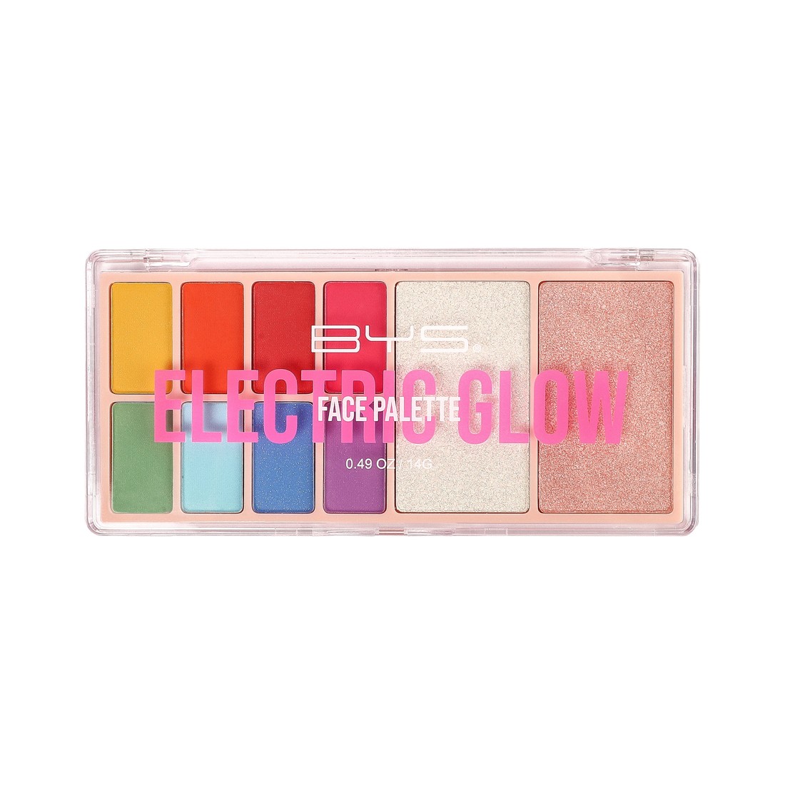 1 BYS 10 Shades Face Palette - Electric Glow, 1 of 4