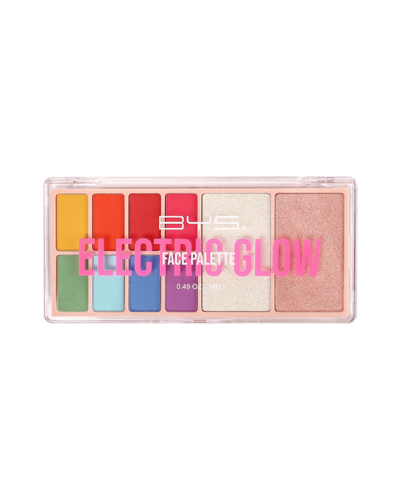 BYS 10 Shades Face Palette - Electric Glow