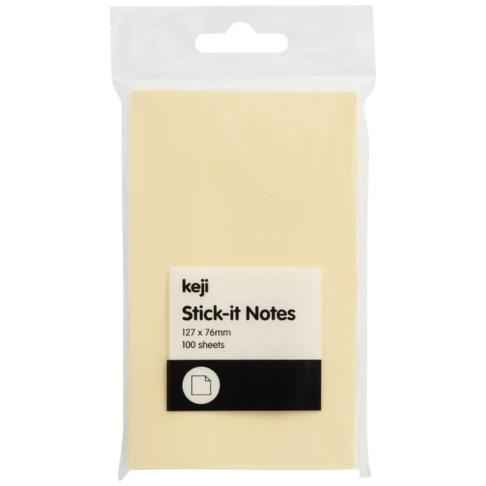 1 Keji Stick-it Notes 76 x 127 mm Yellow, 1 of 2