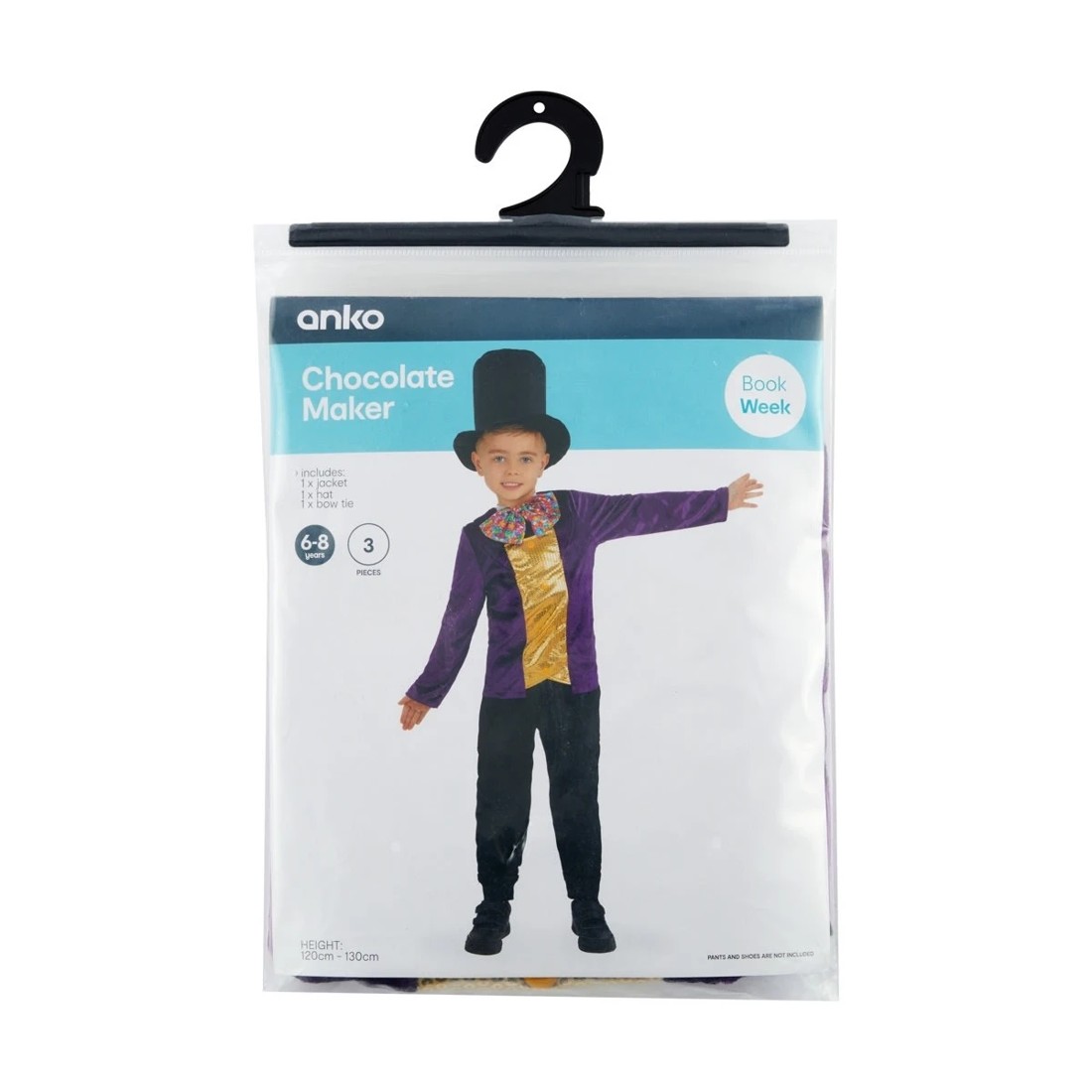 4 3 Piece Chocolate Maker Costume - Ages 6-8, 4 of 4