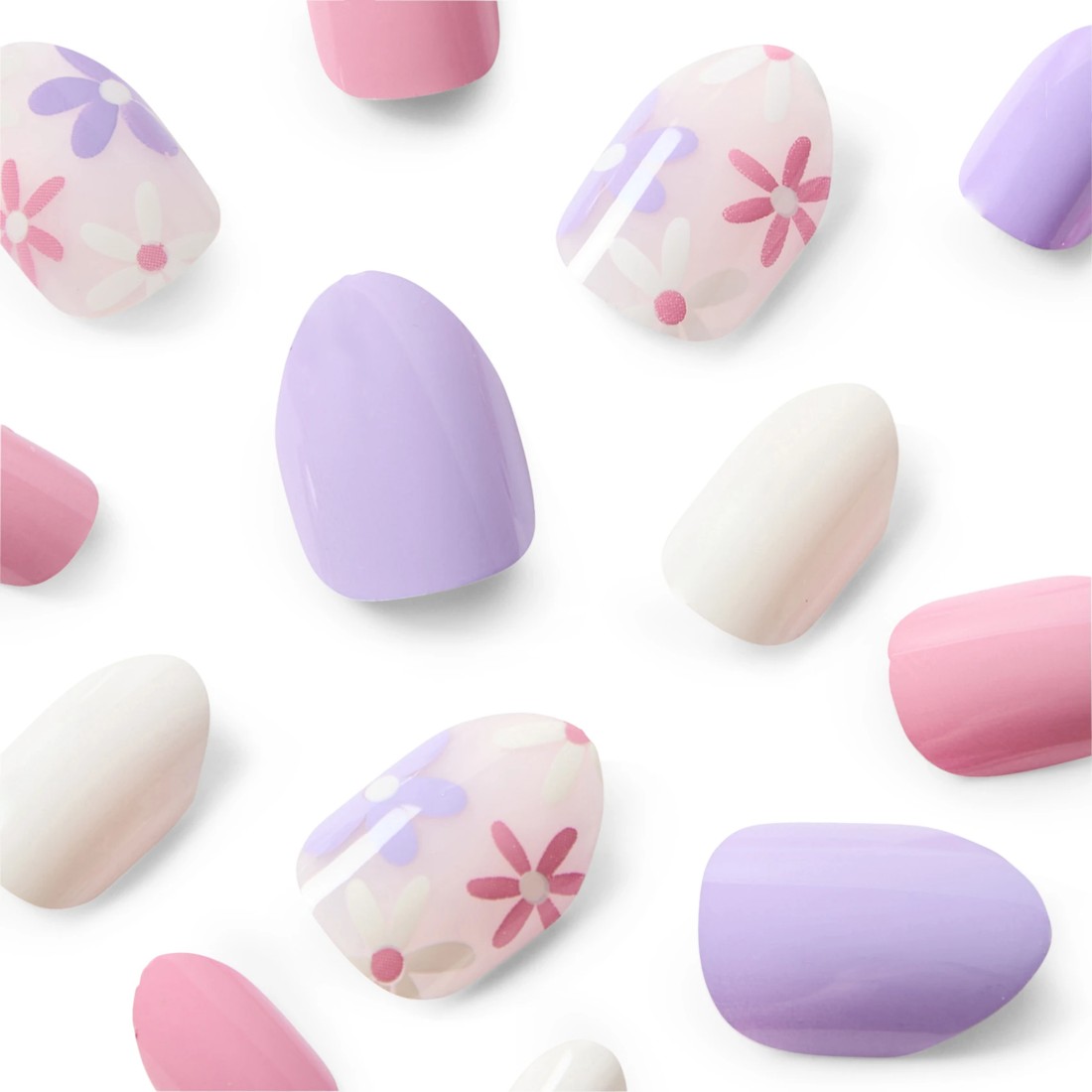 3 OXX Junior 24 Pack Kids Pre-Glued Stick-On Nails - Oopsy Daisy, 3 of 4