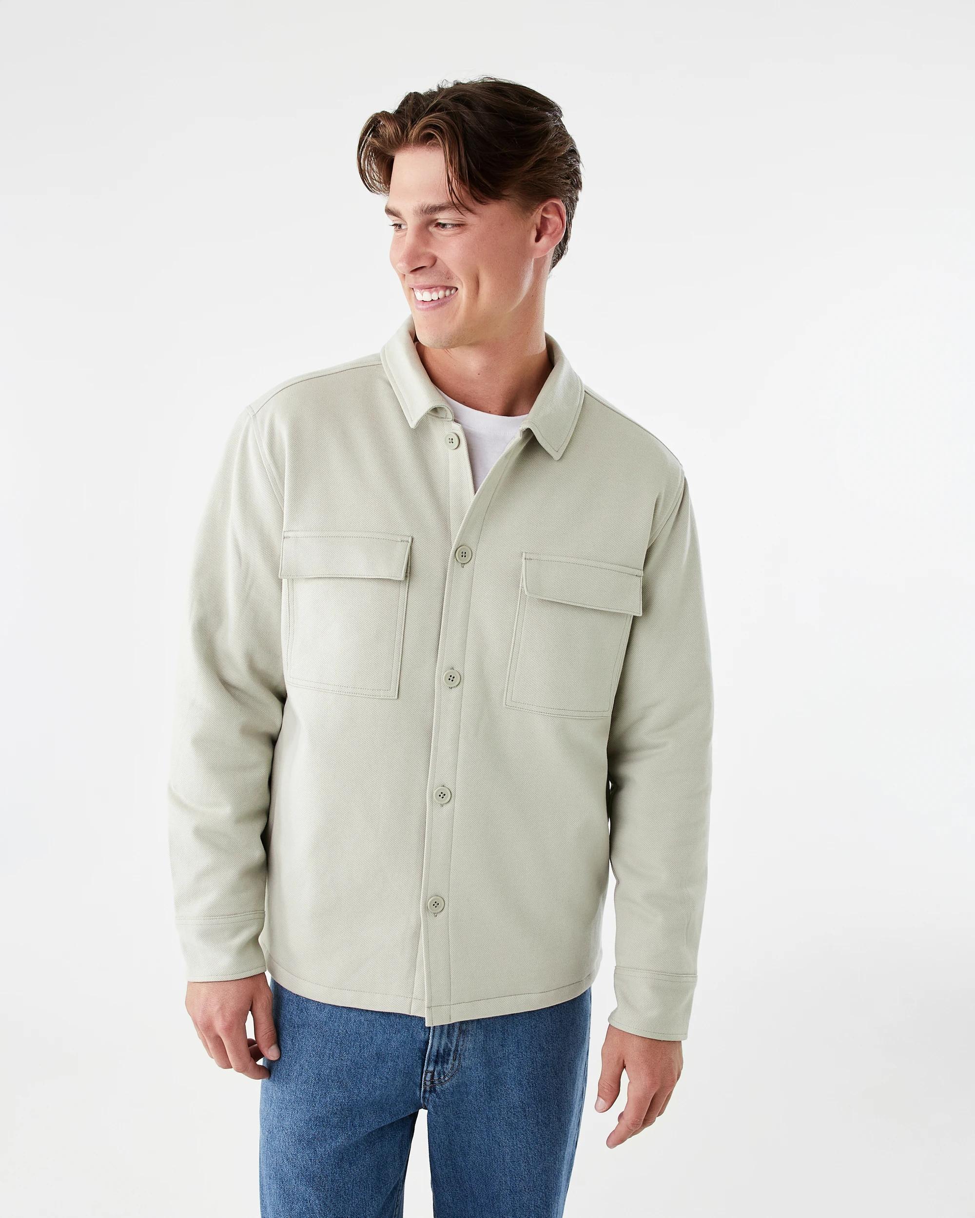 1 Textured Twill Jacket Grn Willow, 1 of 8