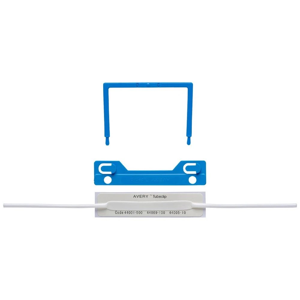 1 Avery Tubeclip Fastener Blue 100 Pack, 1 of 3