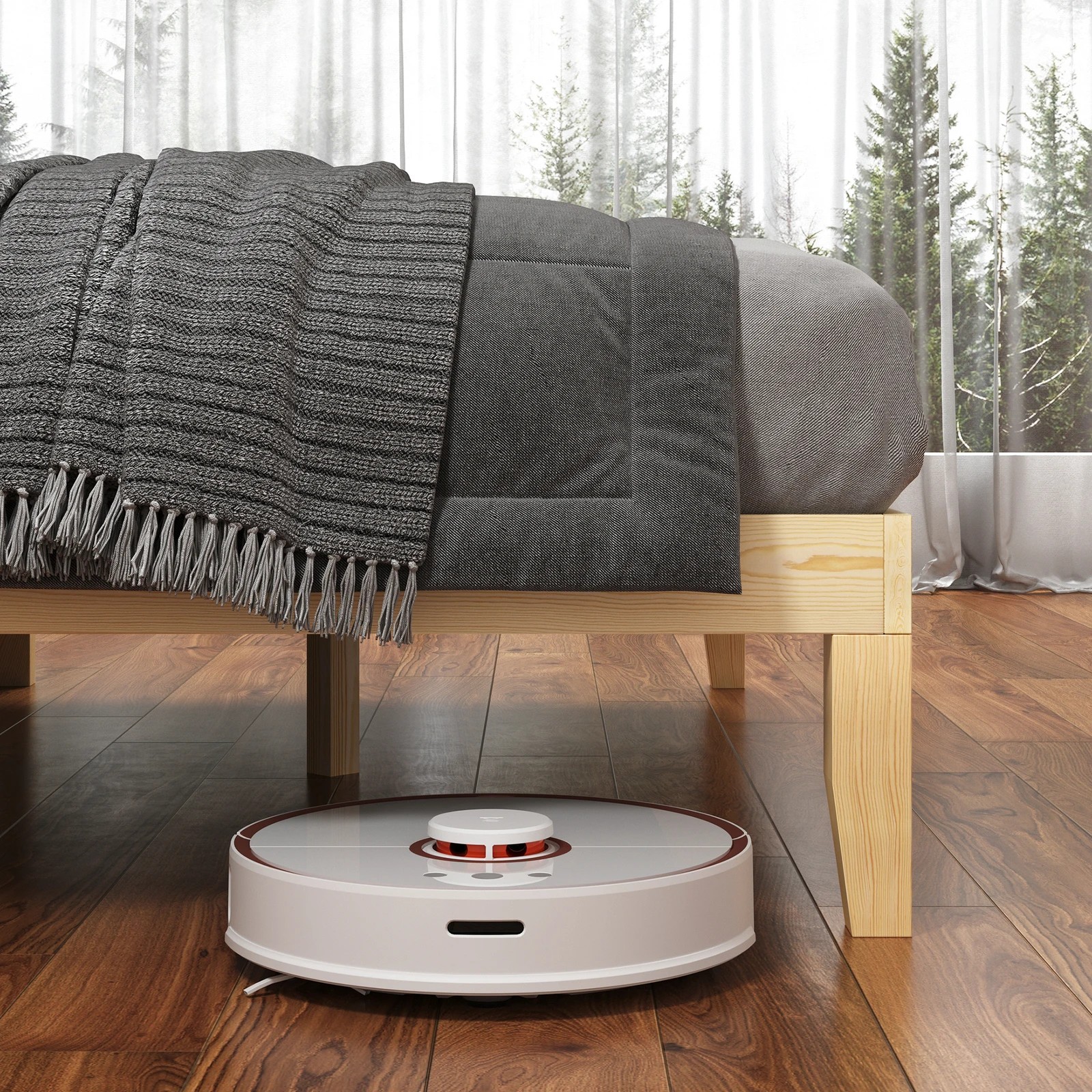 7 Alfordson Bed Frame Wooden Timber Double Size Mattress Base Platform Pramod - Natural, 7 of 10