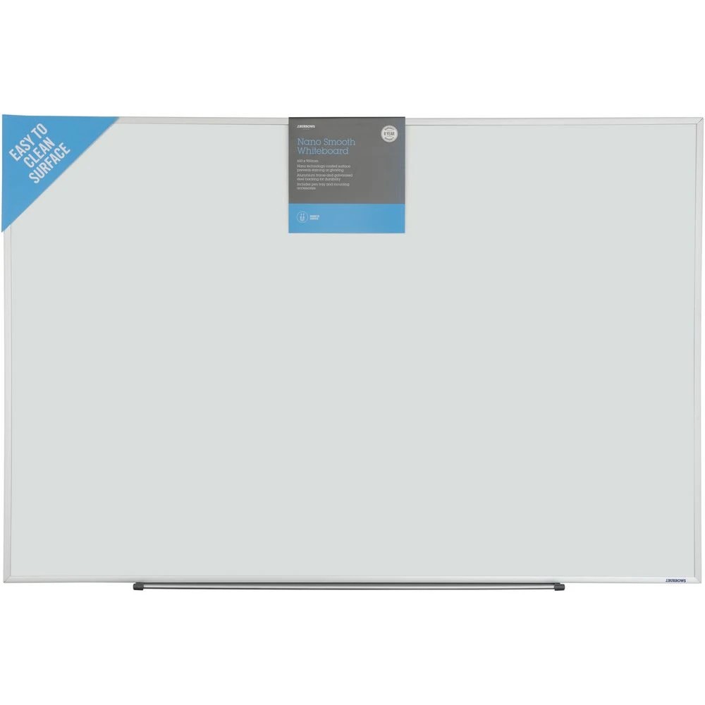 2 J.Burrows Nano Smooth Magnetic Whiteboard 900 x 600 mm, 2 of 4