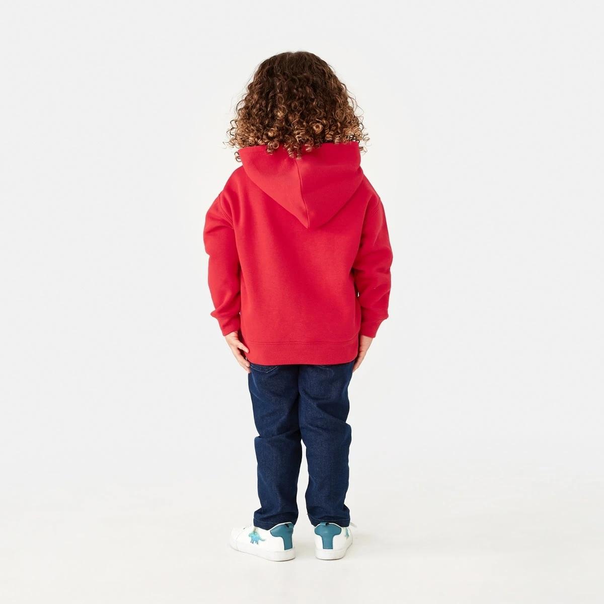 6 Print Hoodie Red Varsty, 6 of 8