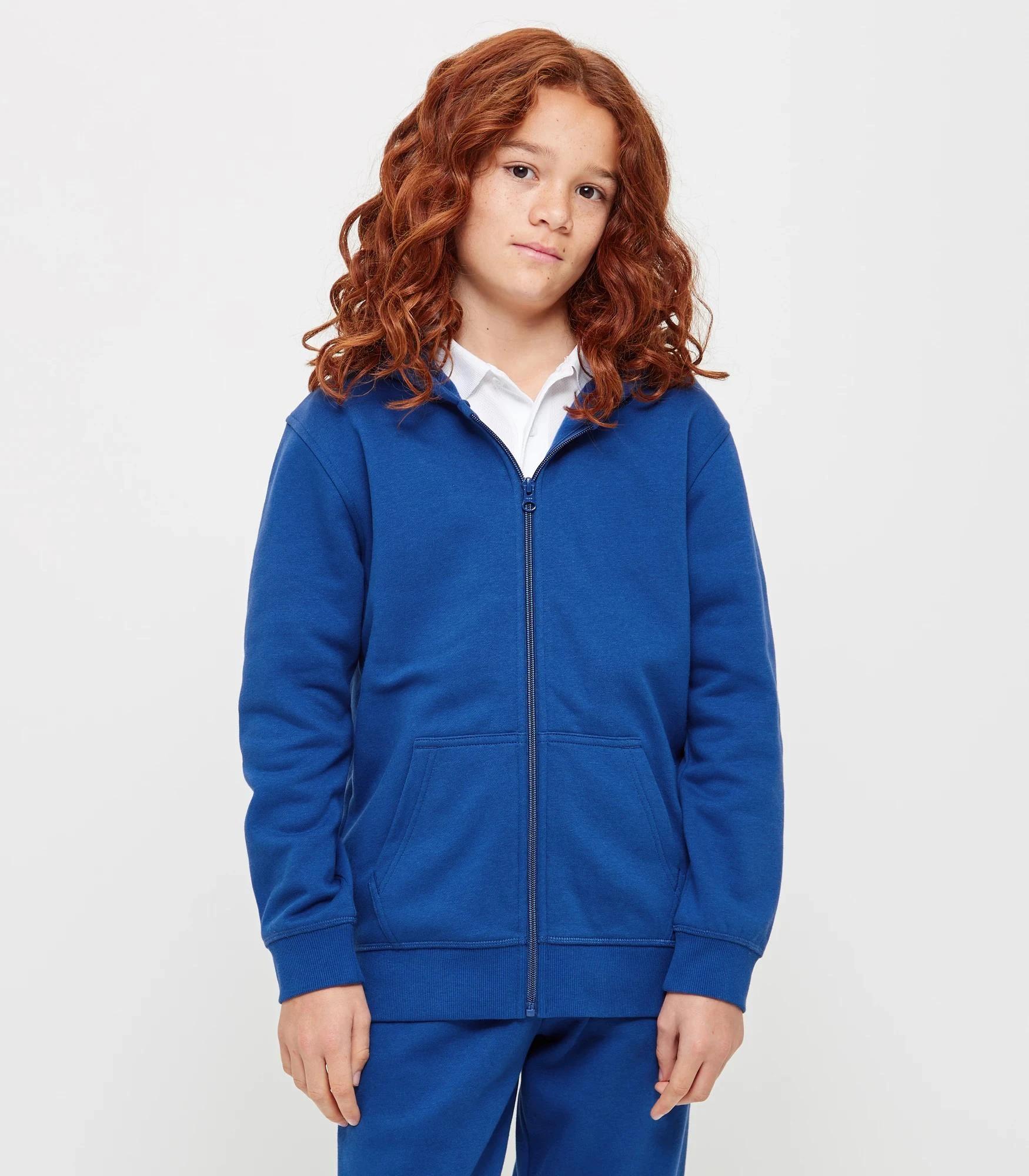 1 Target School Zip Thru Hoodie ROYAL BLUE, 1 of 5