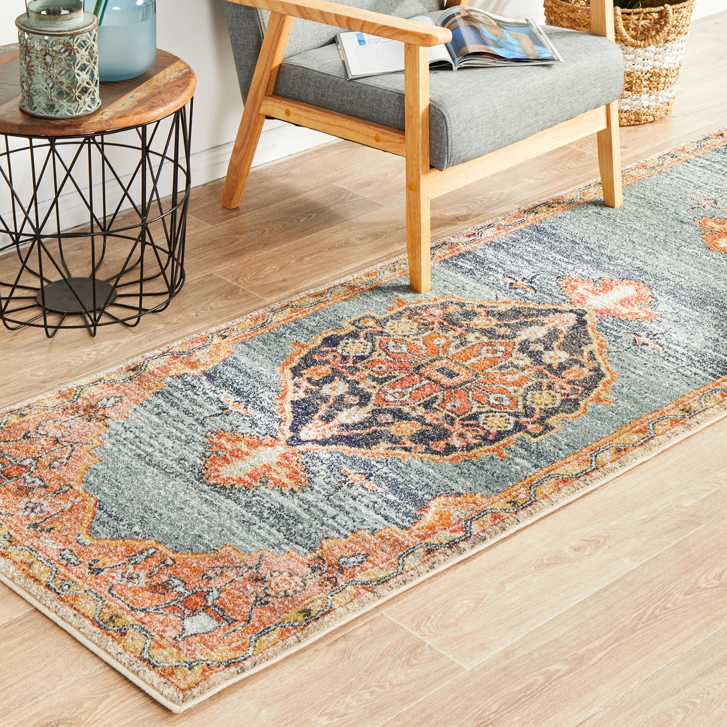 4 Common Ground Rugs Eterna 862 500x80cm - Extra Large Runner Power Loomed Pet Friendly Rug - Brown, 4 of 9
