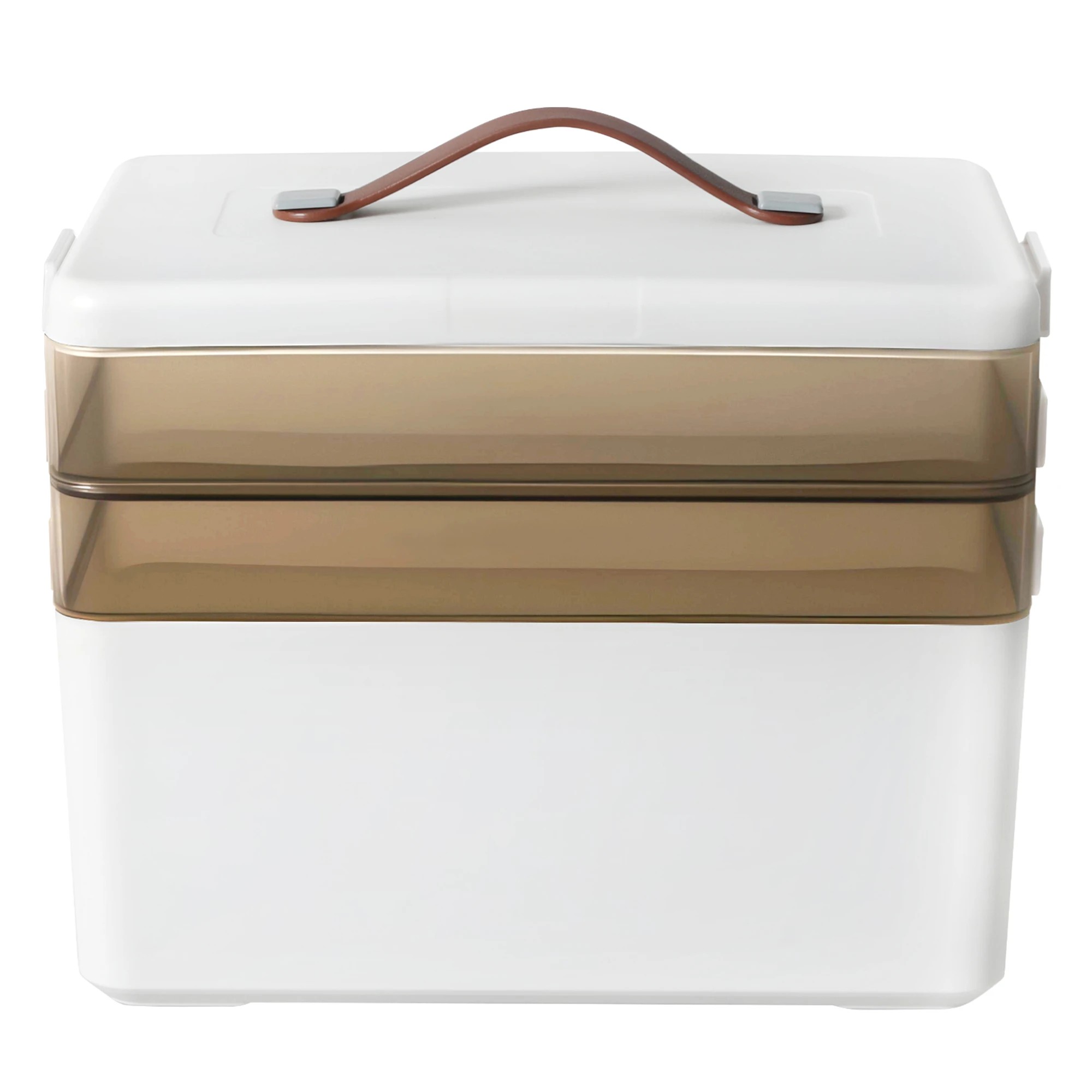 2 Levede 3-Tier Medicine Storage Box With Leather Handle, 2 of 9