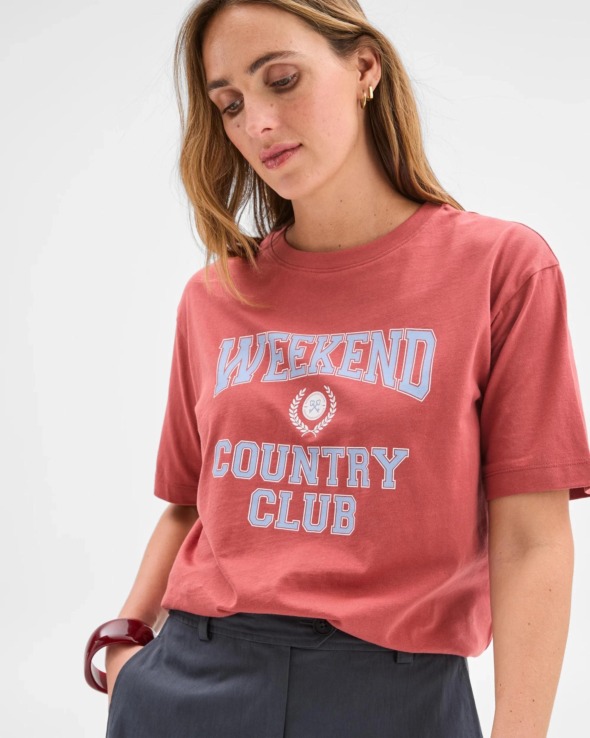 3 Target Australian Cotton Step Hem Boxy Crop T-Shirt WEEKEND COUNT, 3 of 6