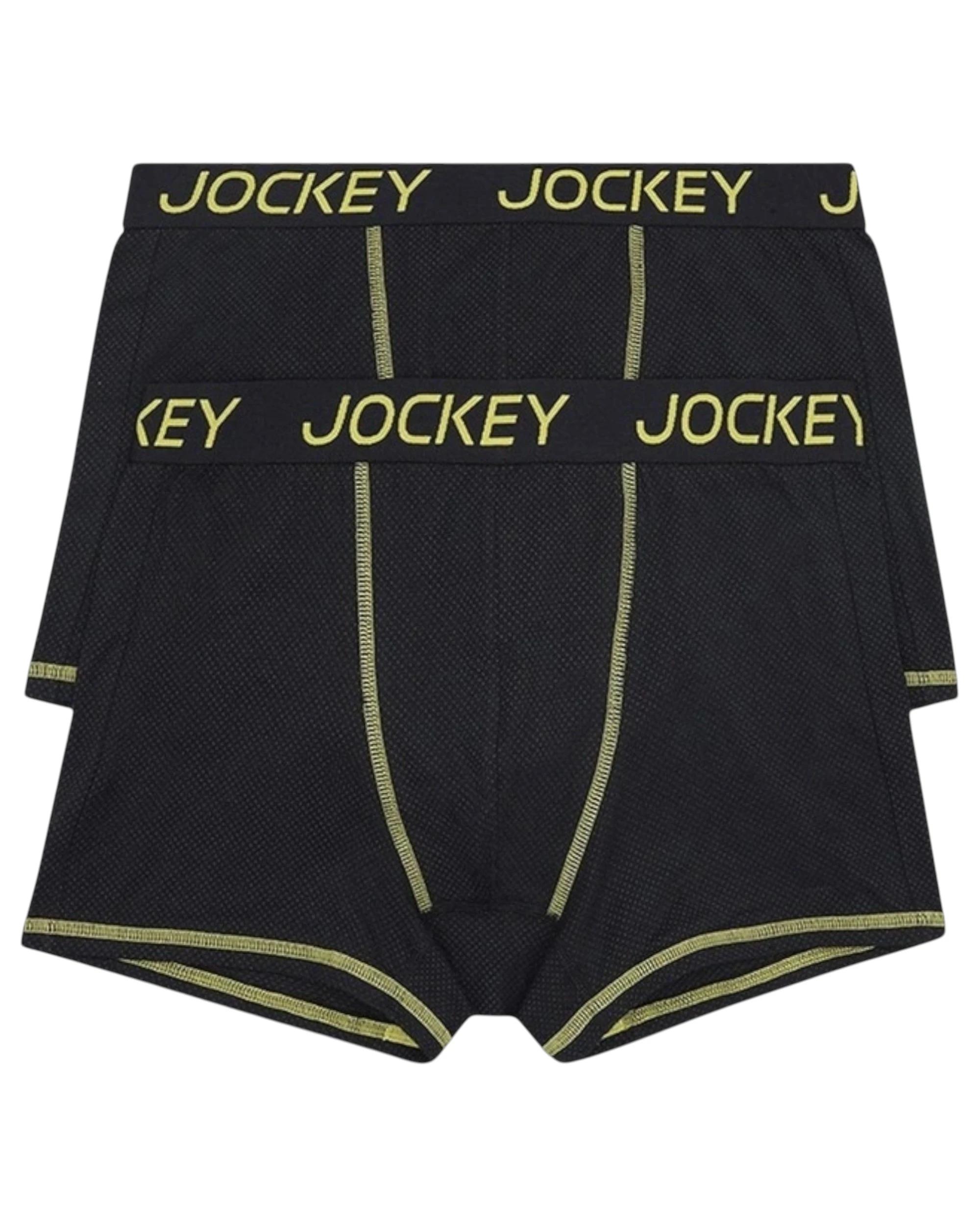 1 Jockey 4 Pack Mens Performance Active Trunk Cotton Underwear BLACK, 1 of 5