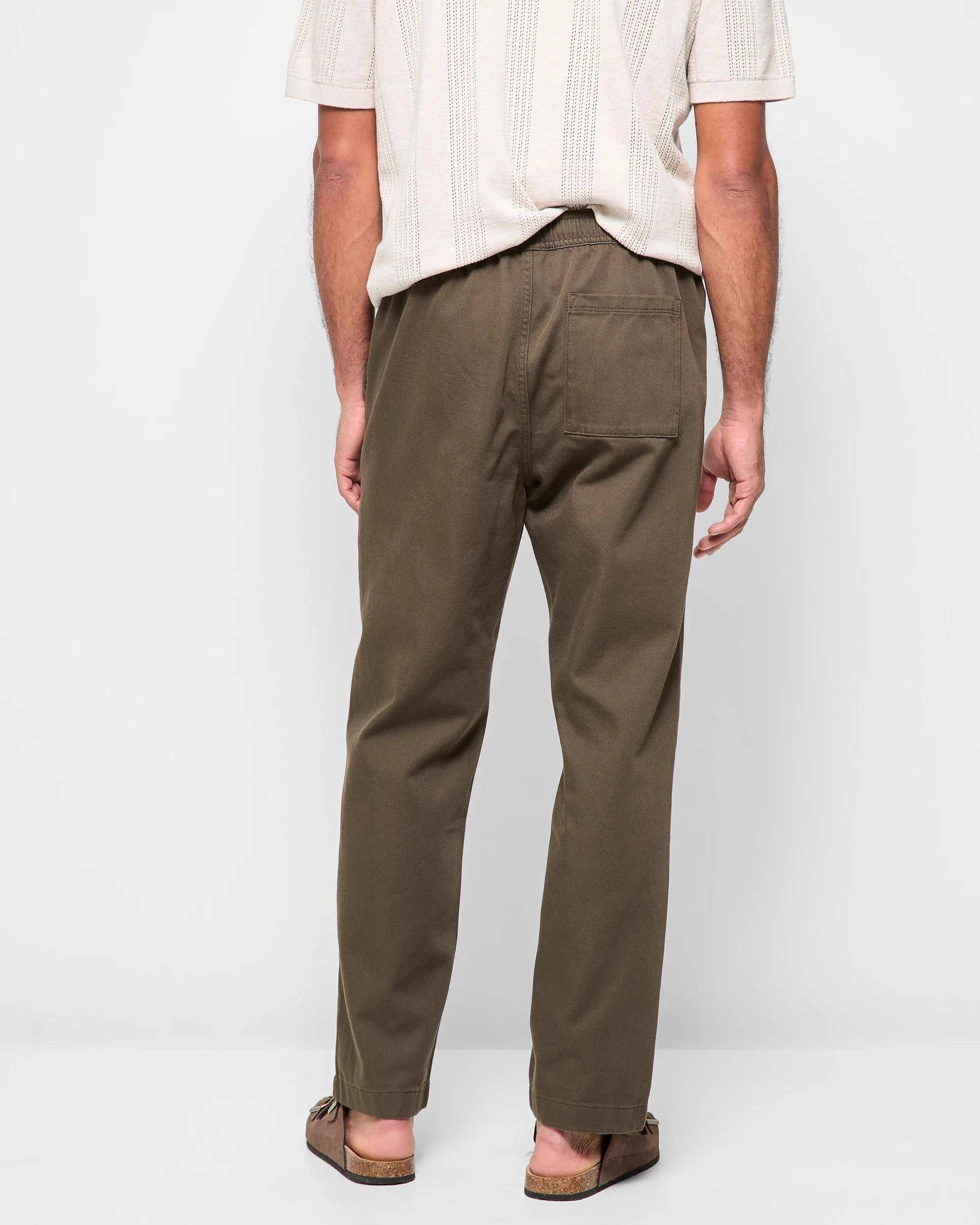 4 Target Australian Cotton Relaxed Twill Pants DARK OLIVE, 4 of 5