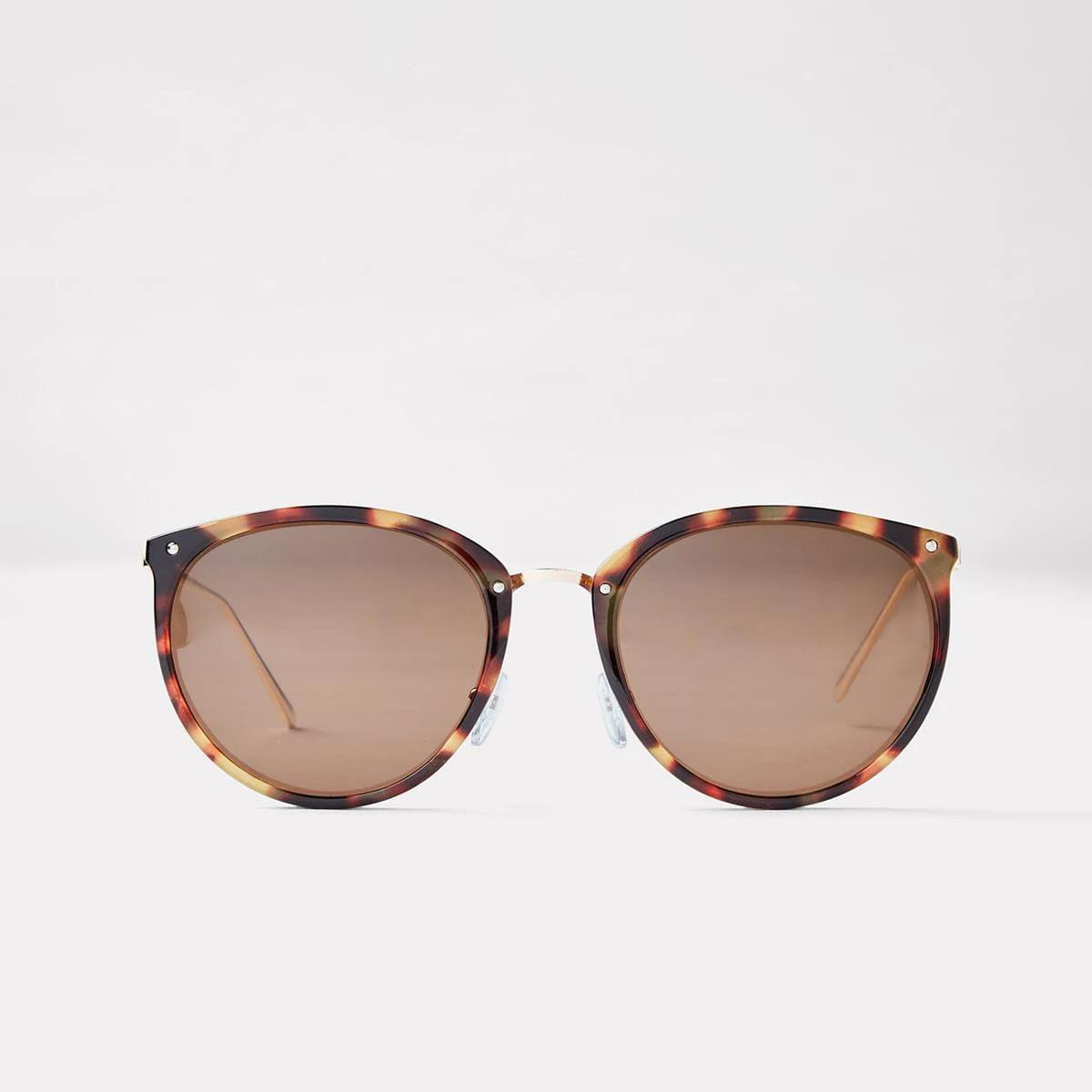 4 Thin Frame Cat Eye Sunglasses Tort, 4 of 7