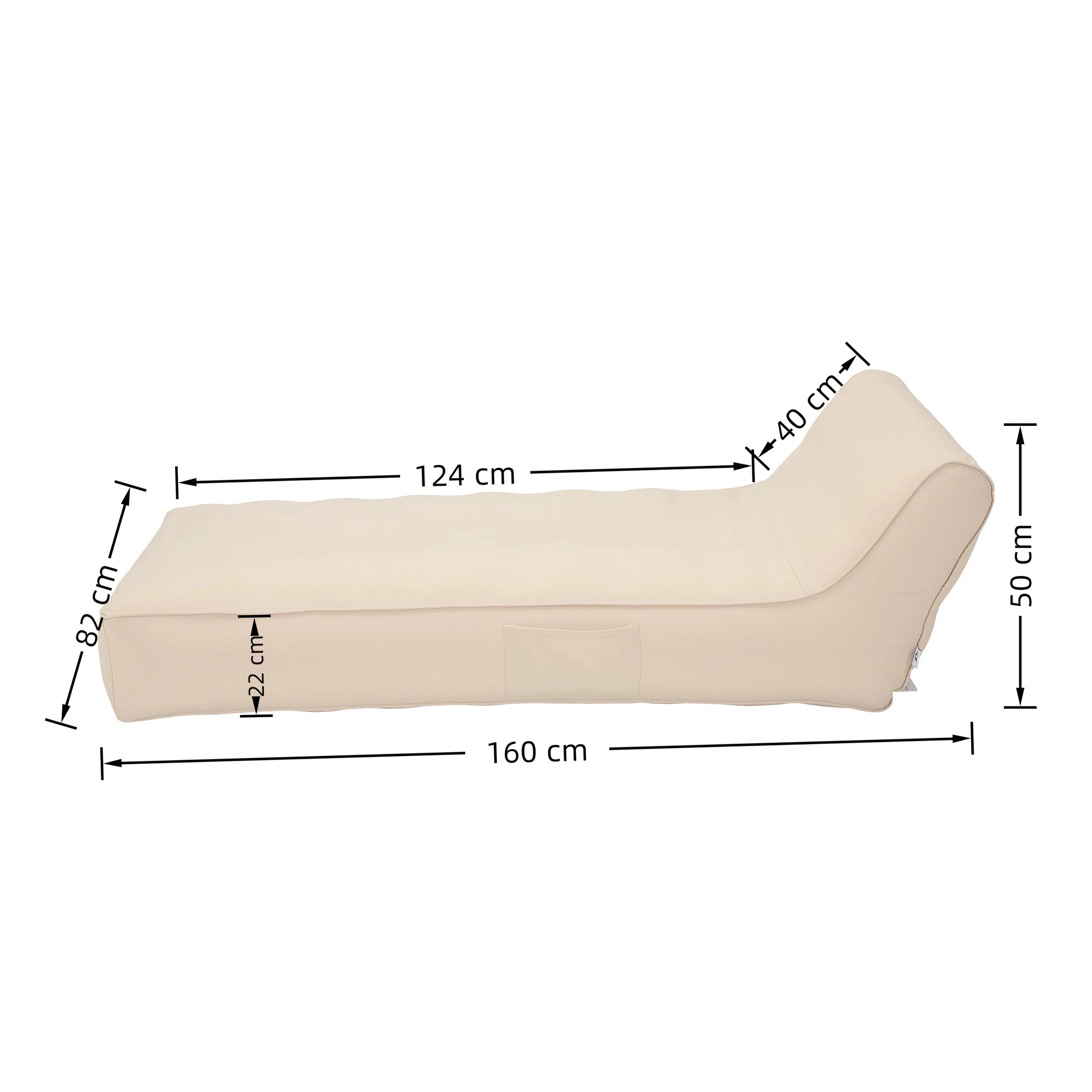 8 IHOMDEC Outdoor Inflatable Waterproof Lounge Chair - Beige, 8 of 10