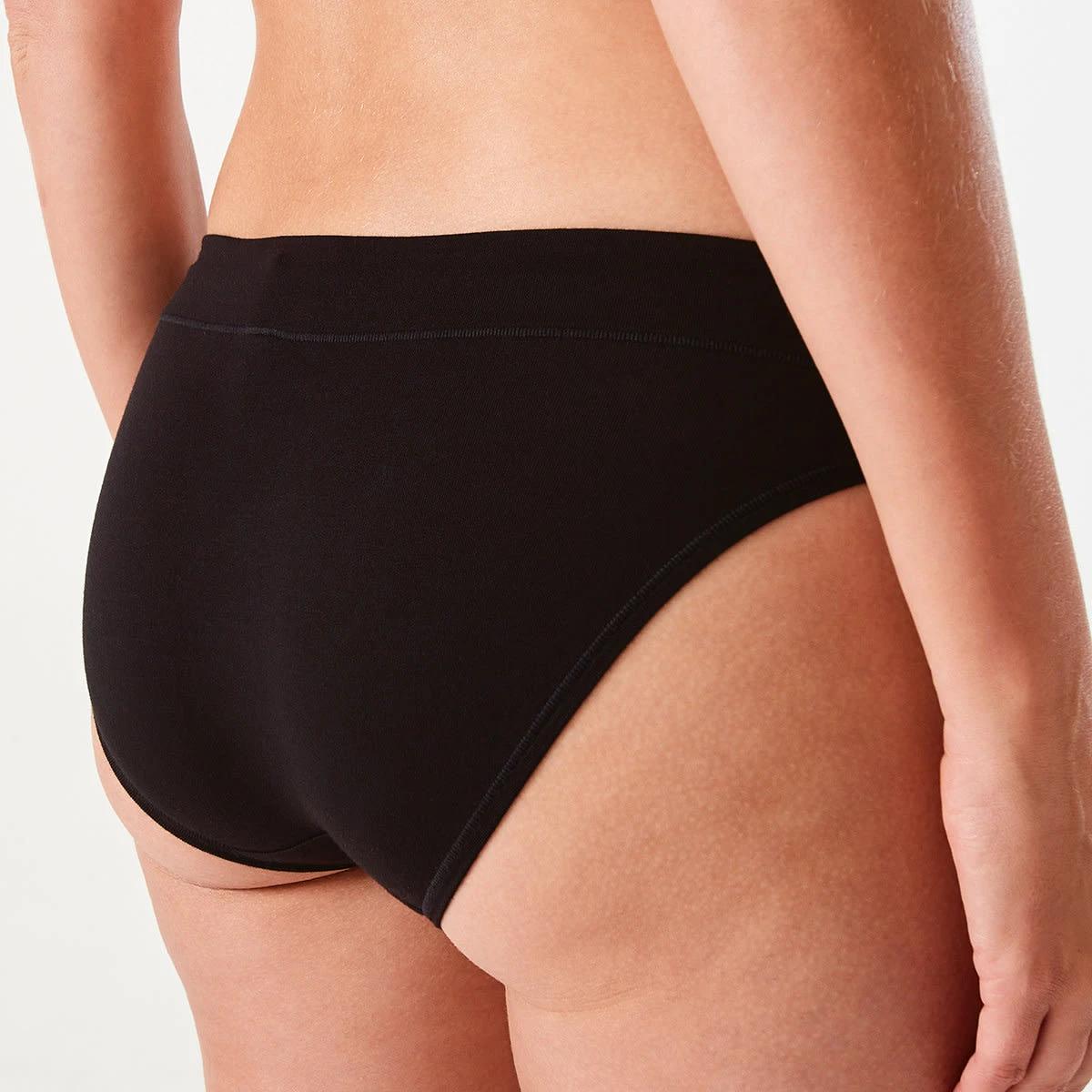 5 3 Pack Bamboo Blend Bikini Briefs BLACK, 5 of 7