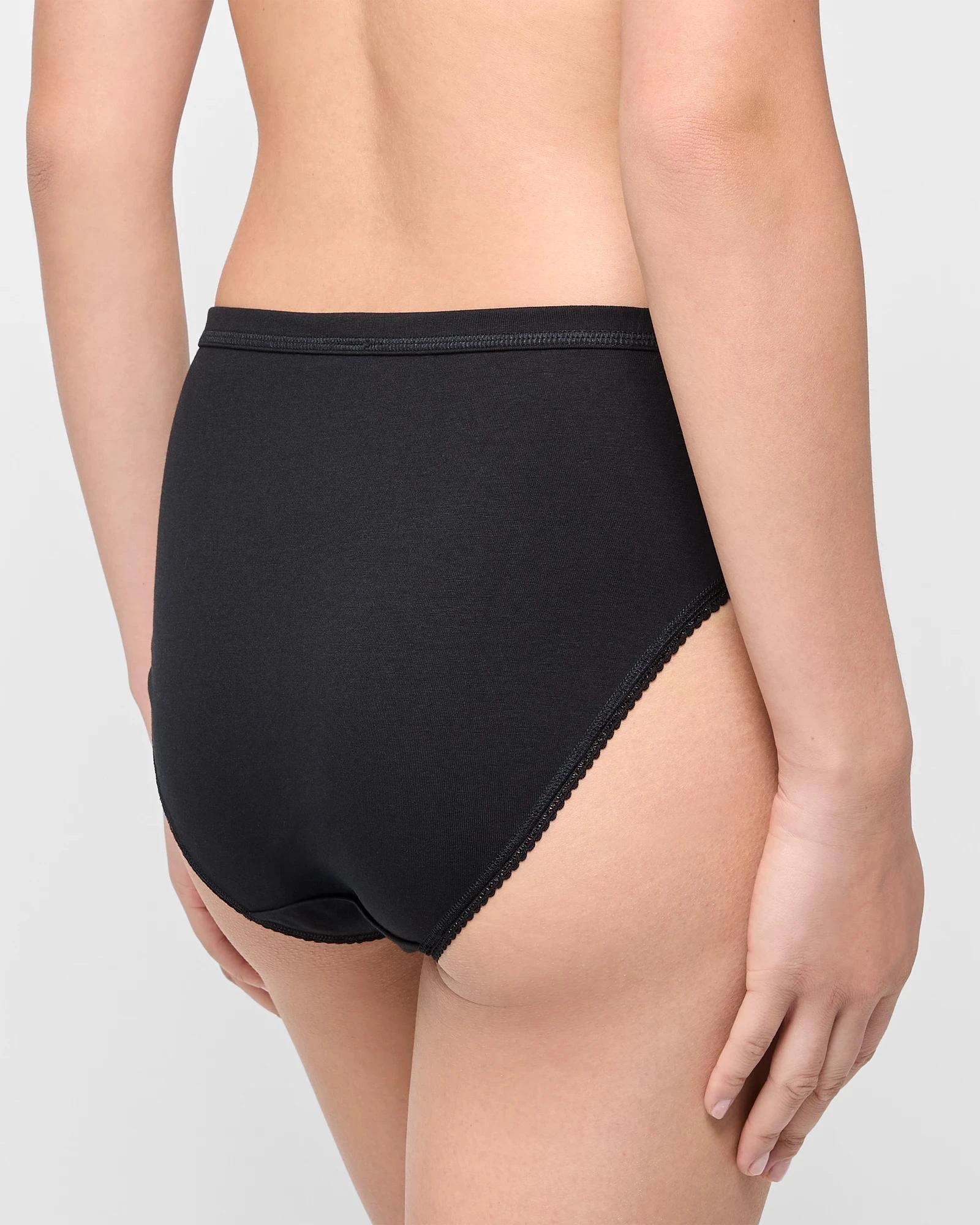 4 Target Woman Australian Cotton and Lace 2 Pack High Cut Briefs BLACK, 4 of 4