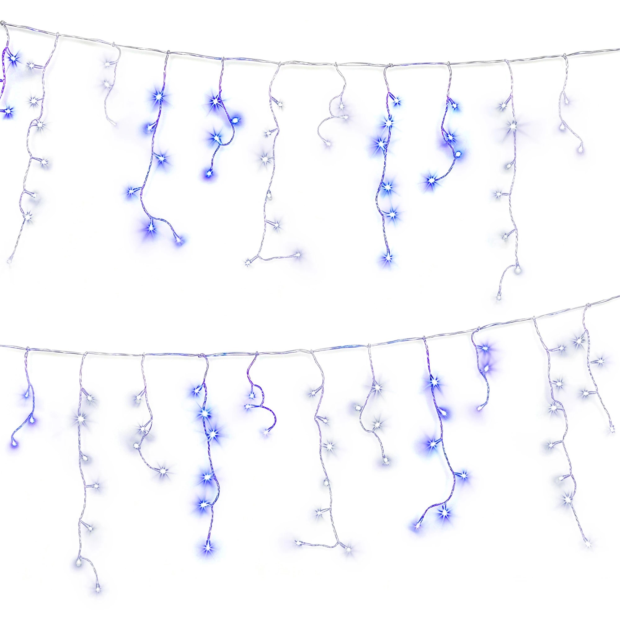 1 Jingle Jollys 20M Christmas Lights Icicle Light Xmas Garden Decoration - Black, 1 of 10
