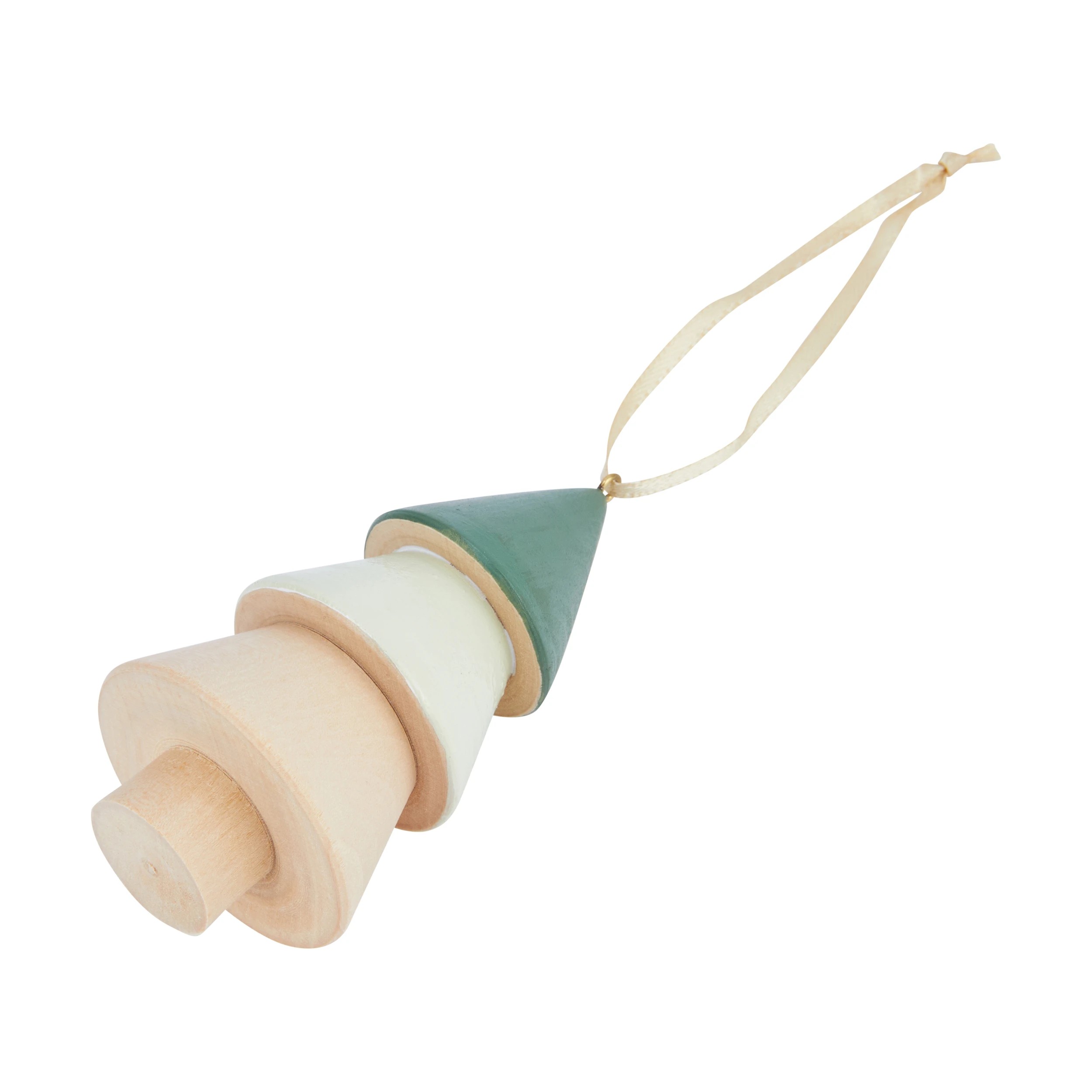 4 Wooden Tree Decoration - Assorted, 4 of 6