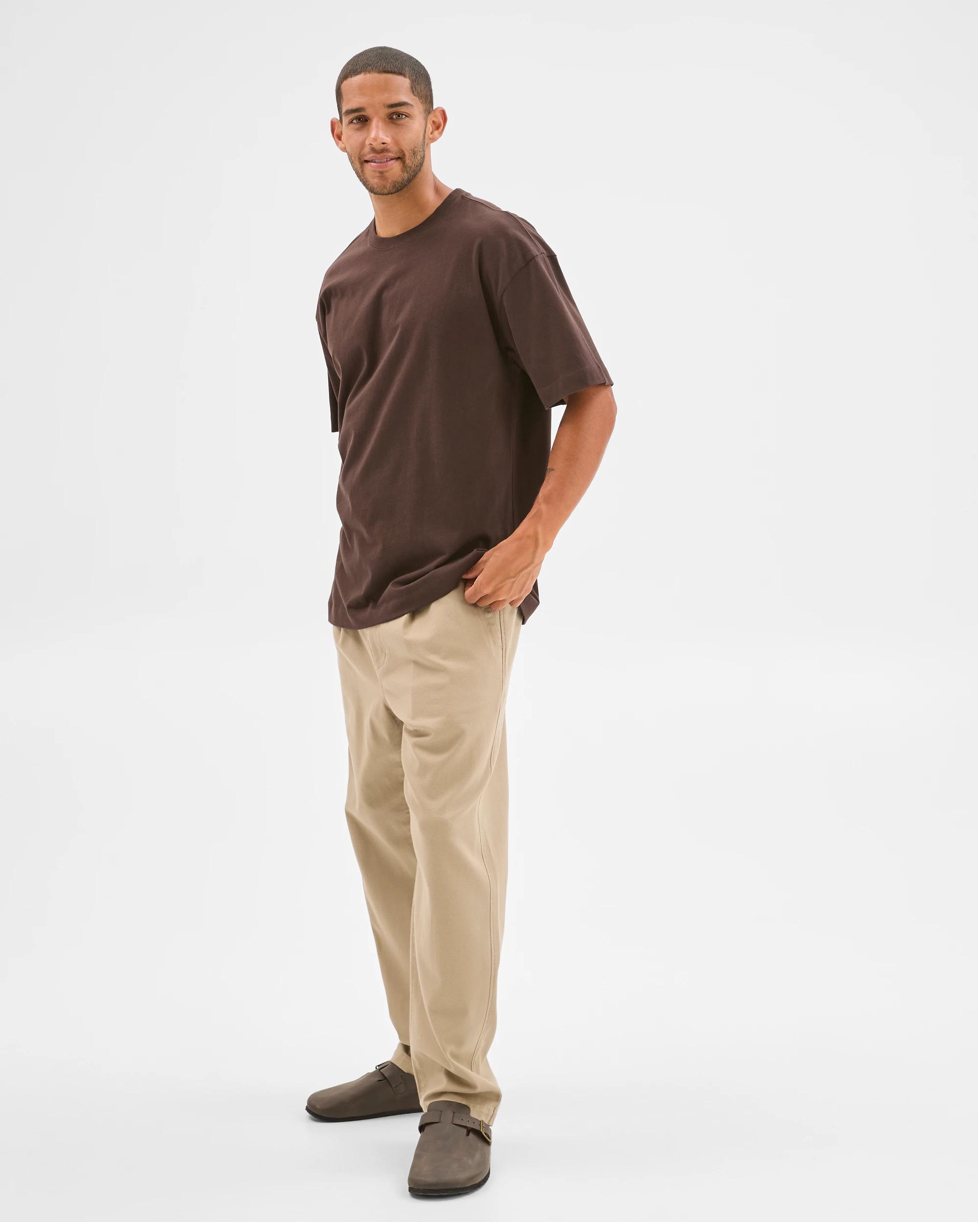 4 Target Australian Cotton Oversized T-Shirt CHOCOLATE, 4 of 6