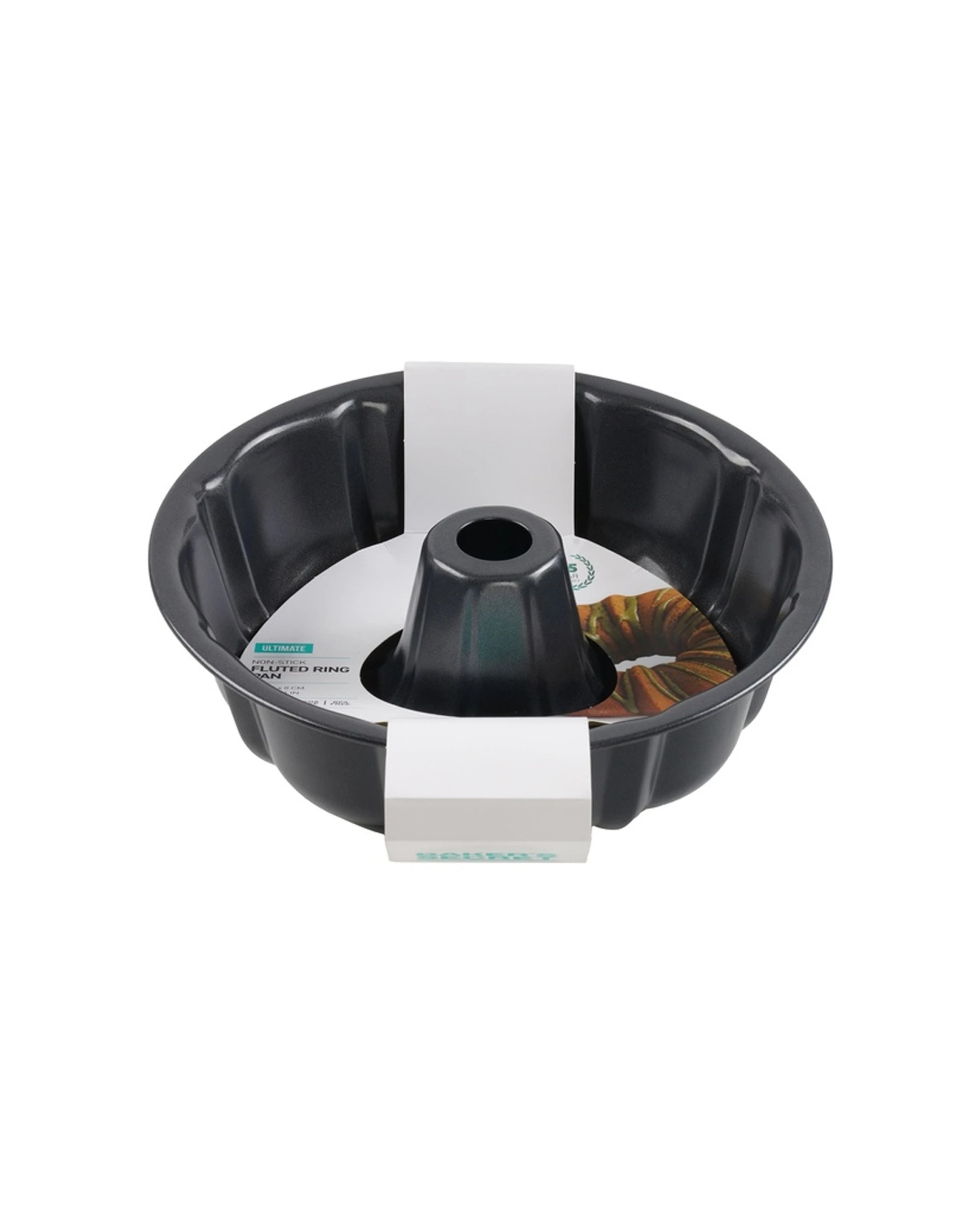 3 Bakers Secret Ultimate Non-Stick Fluted Ring Cake Pan 25.5cm - Black, 3 of 4